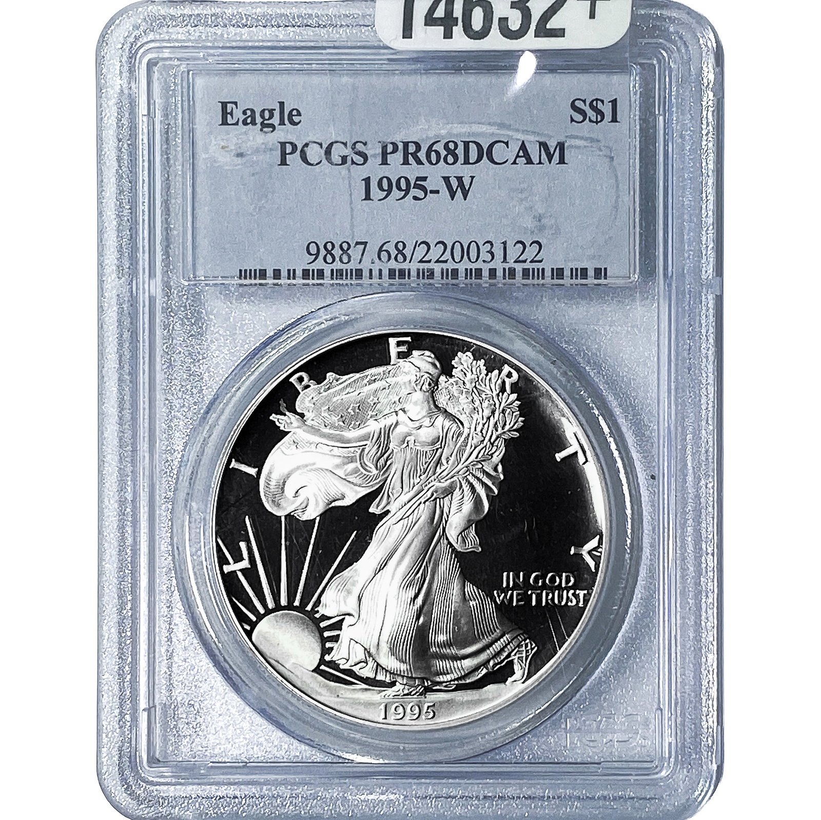 1995-W Silver Eagle PCGS PR68 DCAM (1 of 4)