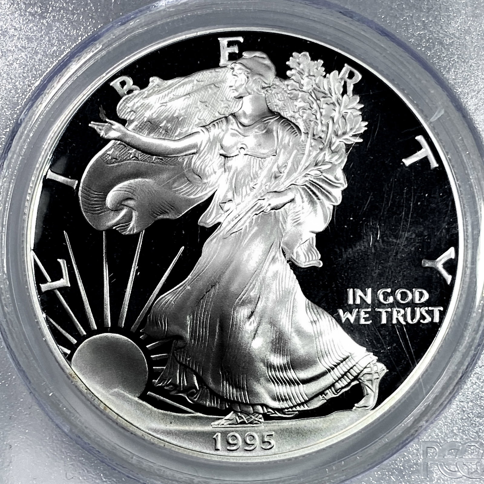 1995-W Silver Eagle PCGS PR68 DCAM - 3