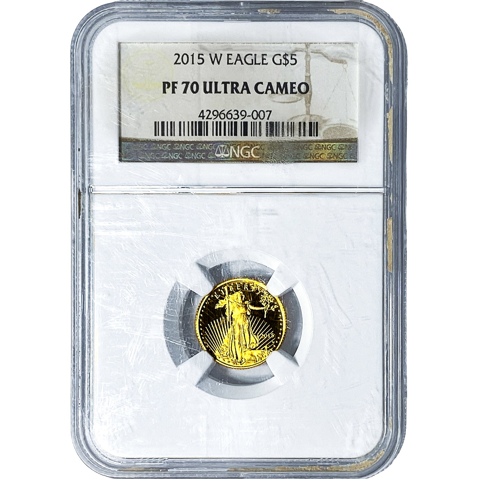 2015-W Gold $5 American Eagle1/10oz NGC PF70 Ultra Cameo (1 of 4)
