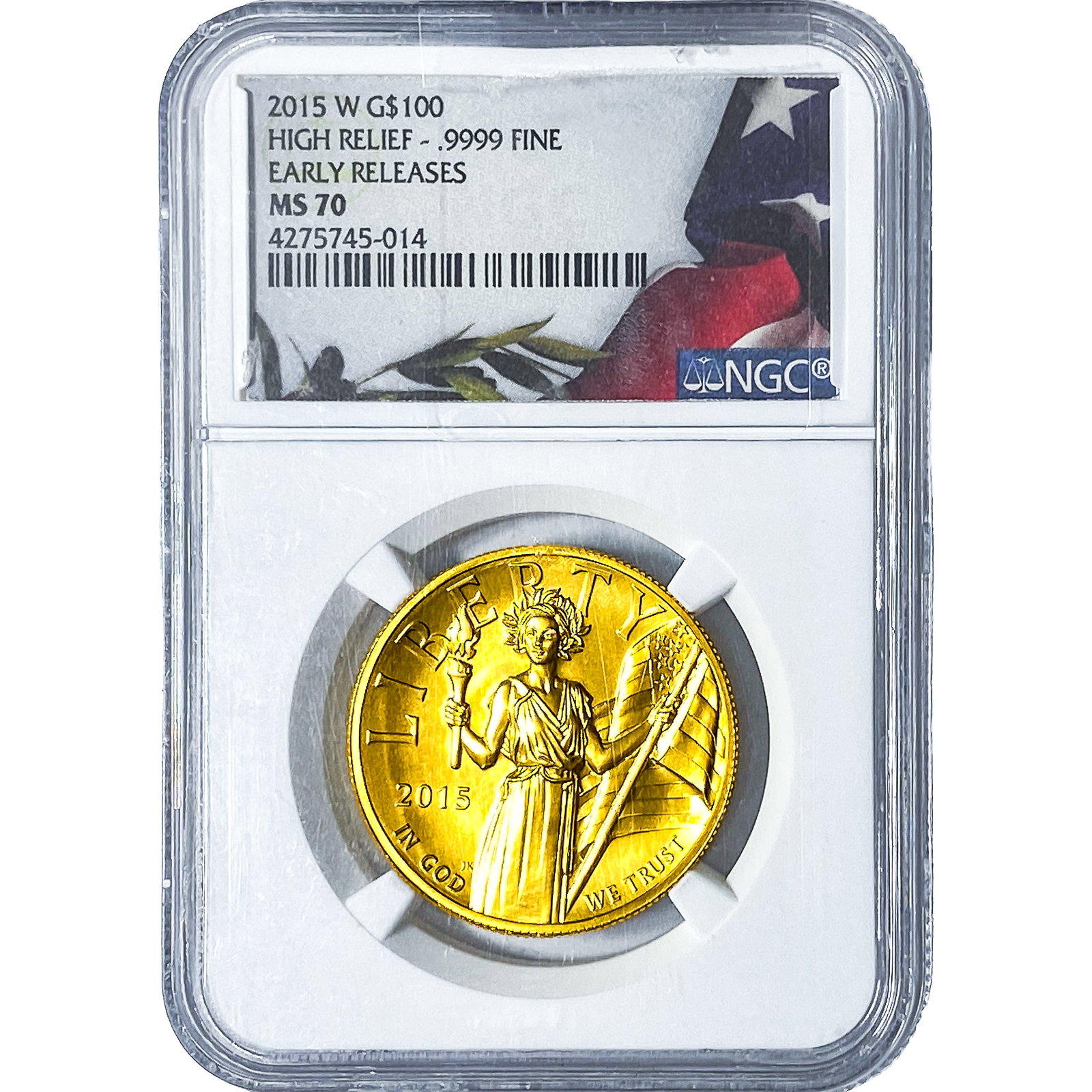 2015-W Gold $100 American Liberty 1oz NGC MS70 (1 of 4)