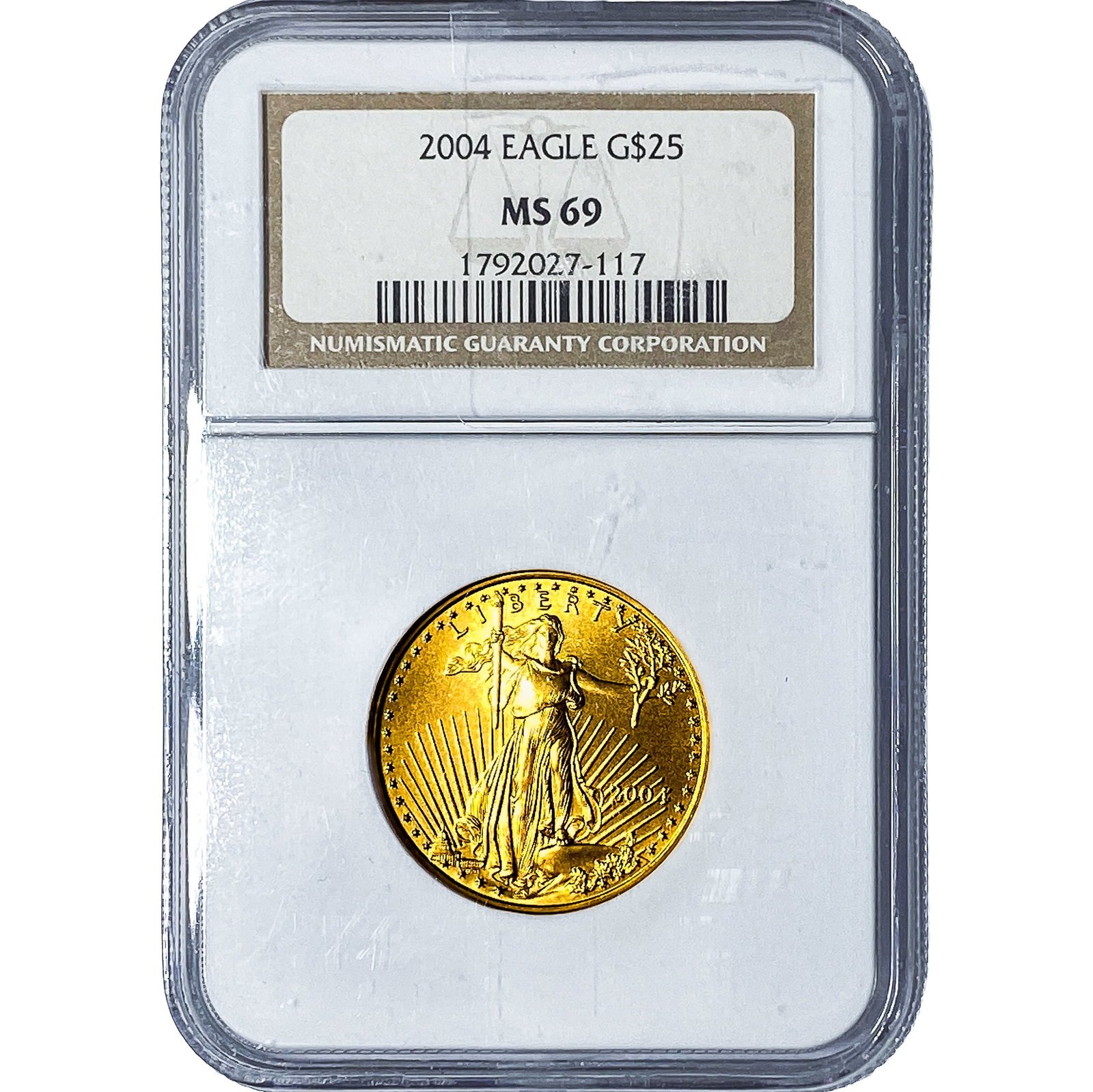 2004 Gold $25 American Eagle 1/2oz NGC MS69 (1 of 4)
