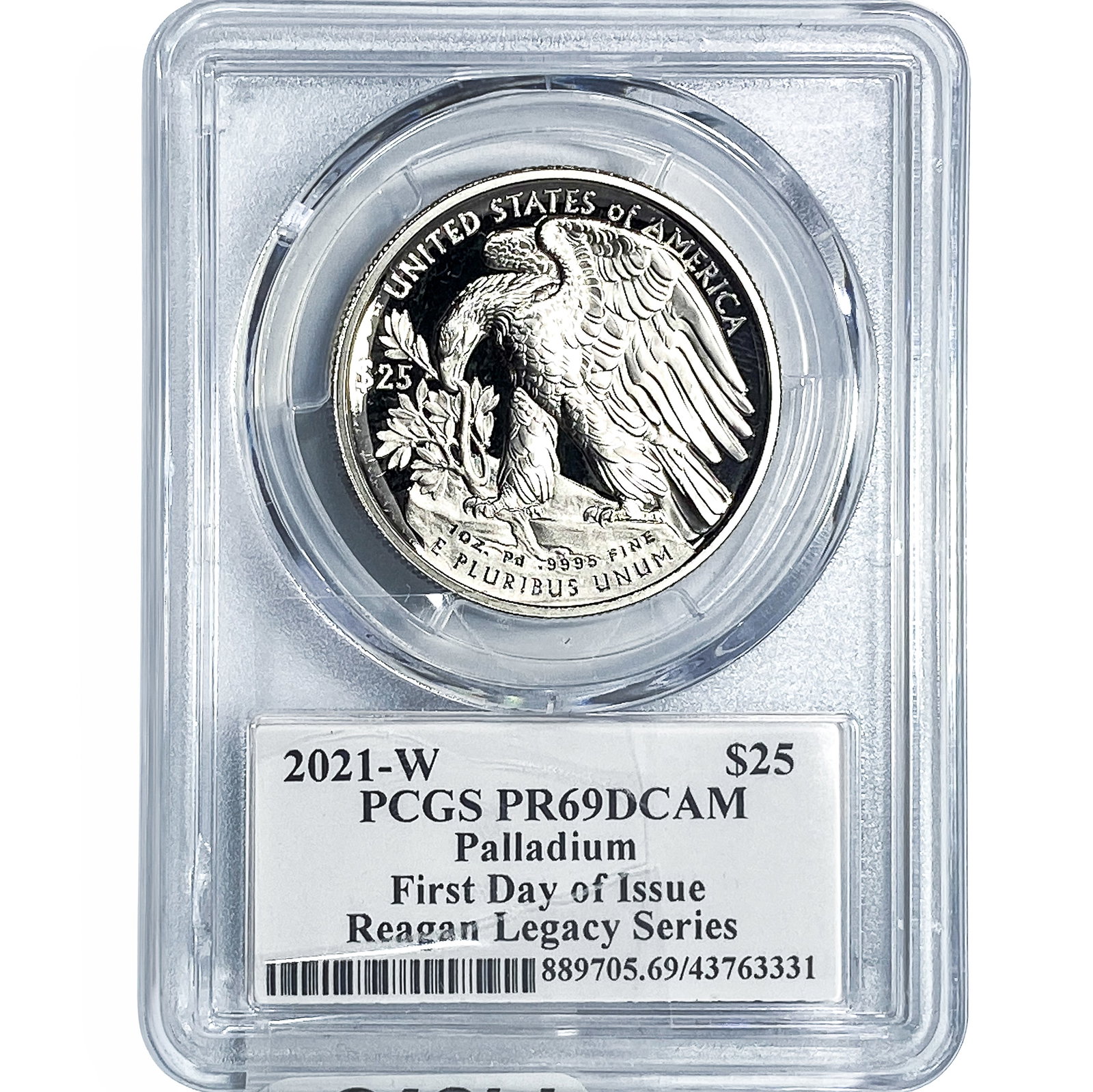 2021-W $25 1oz Palladium American Eagle PCGS PR69 DCAM (1 of 4)