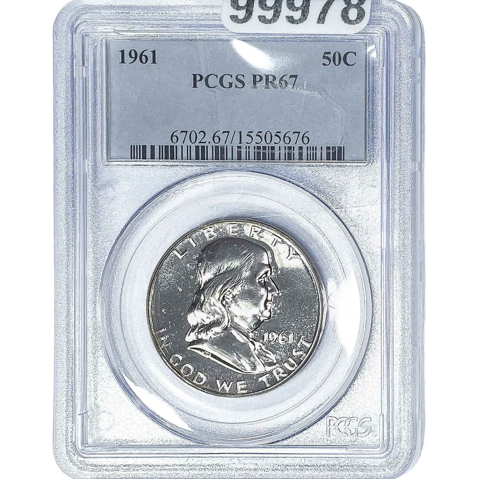 1961 Franklin Half Dollar PCGS PR67 (1 of 2)
