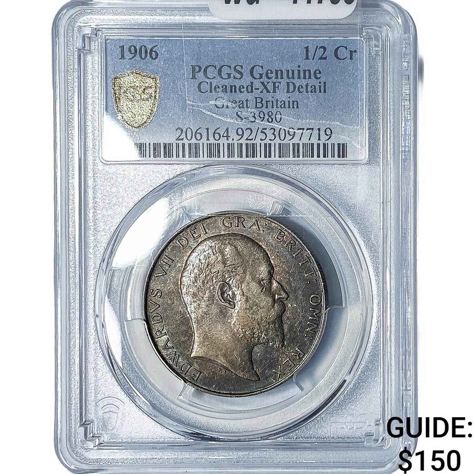 1906 Great Britain Silver Half Crown PCGS XF Details: 1906 Great Britain Silver Half Crown PCGS XF Details
