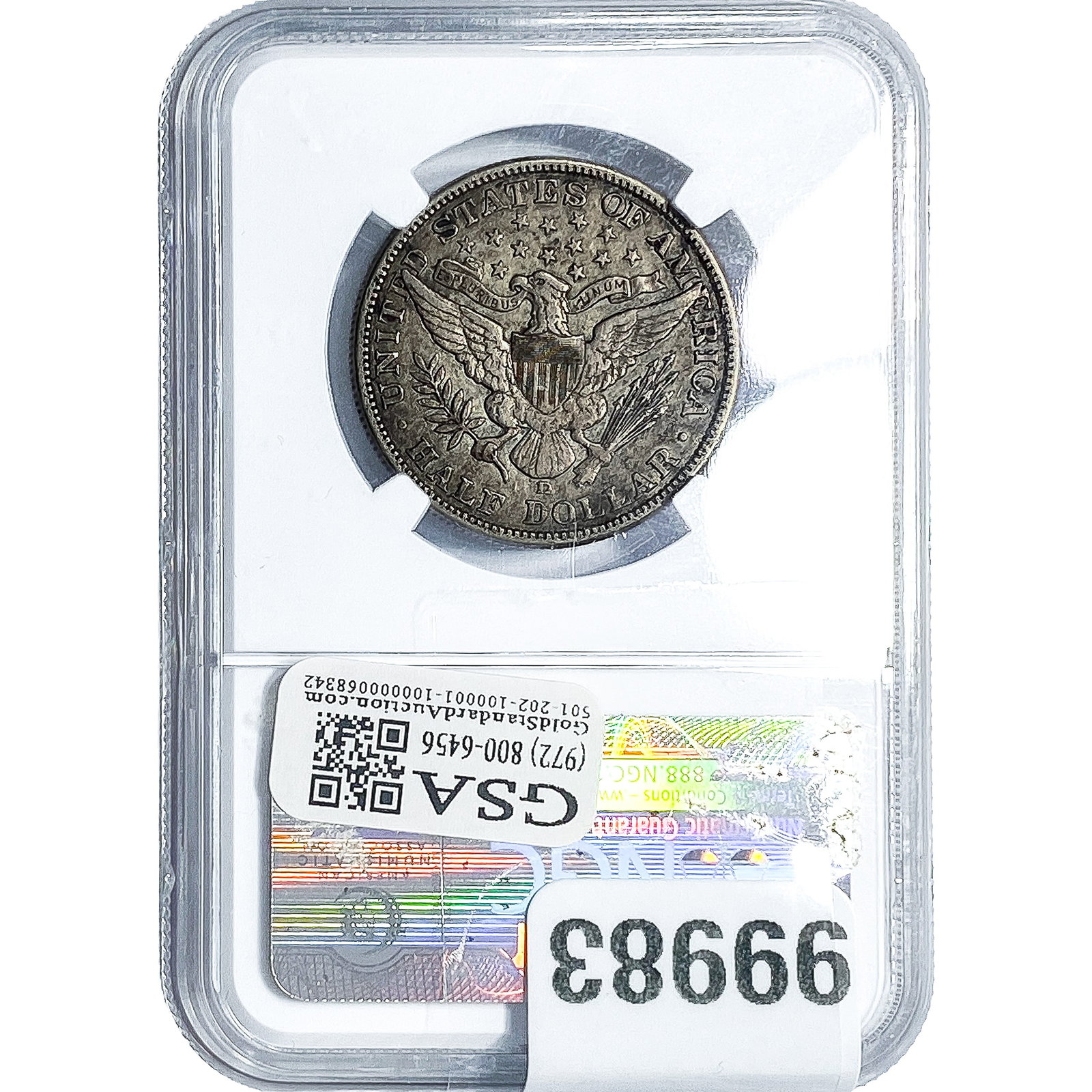 1906-D Barber Half Dollar NGC VF30 - 2