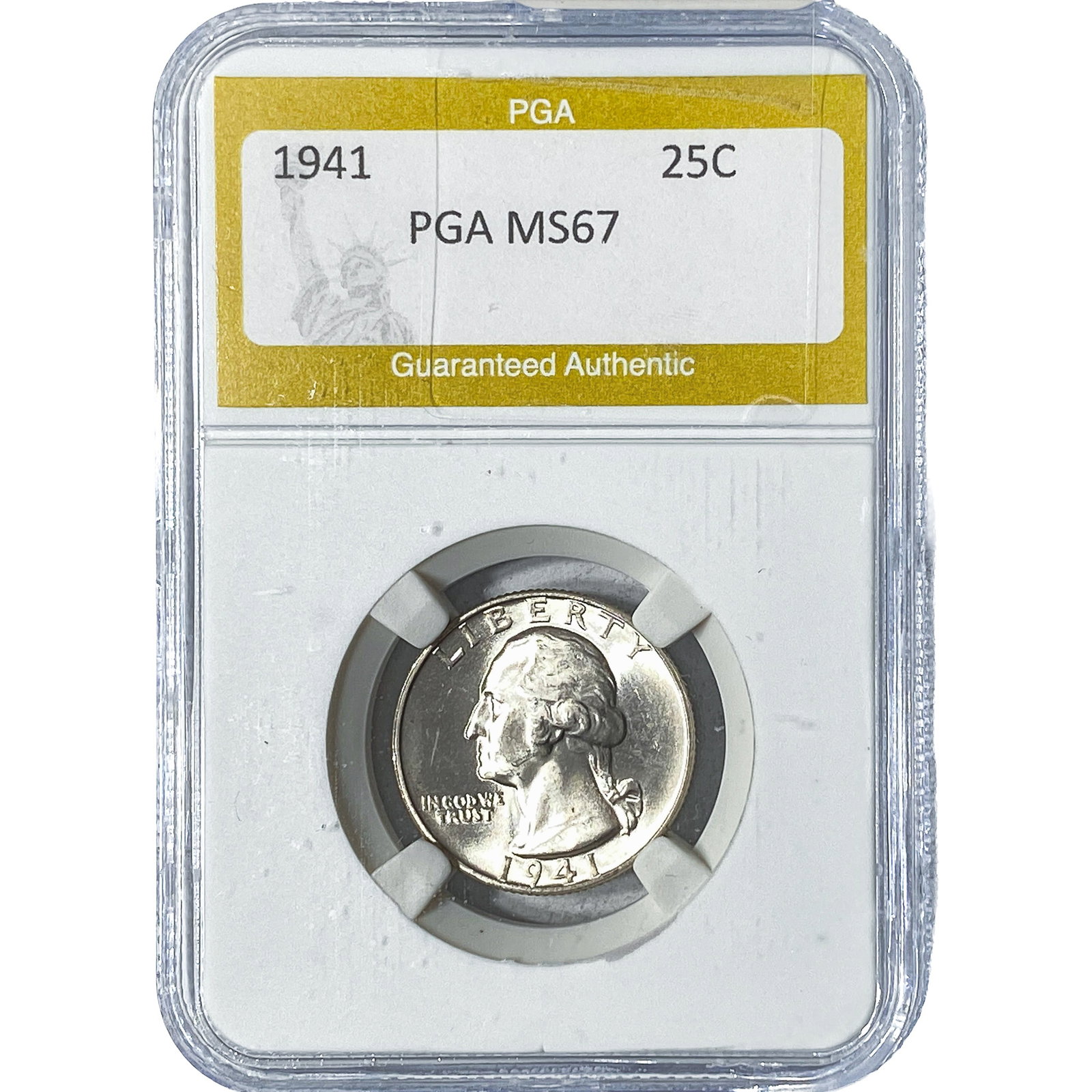 1941 Washington Silver Quarter PGA MS67 (1 of 2)