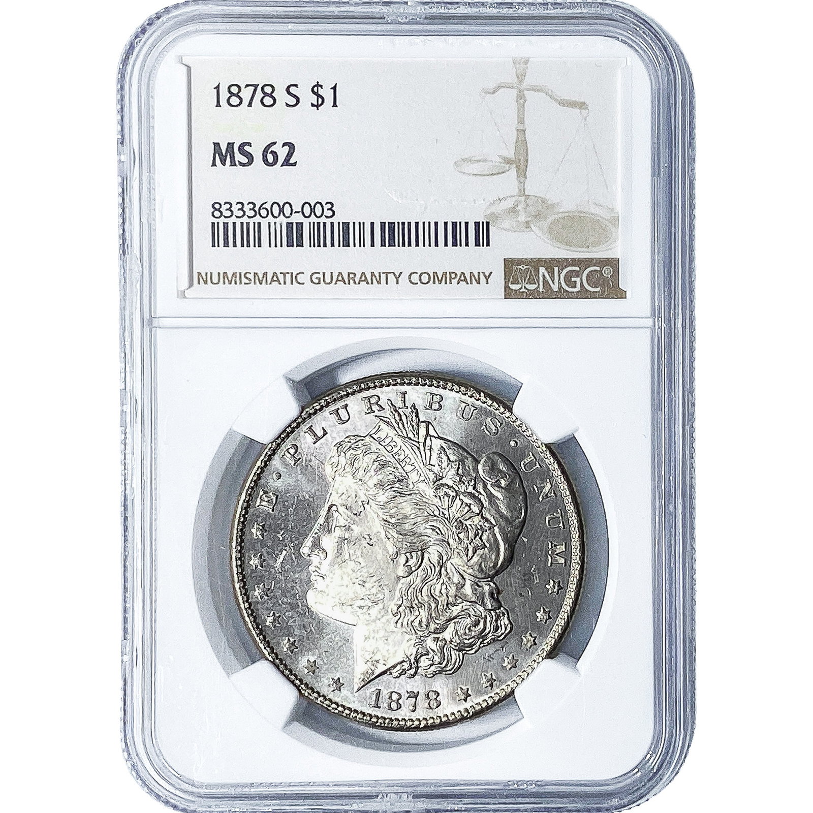 1878-S Morgan Silver Dollar NGC MS62 (1 of 2)