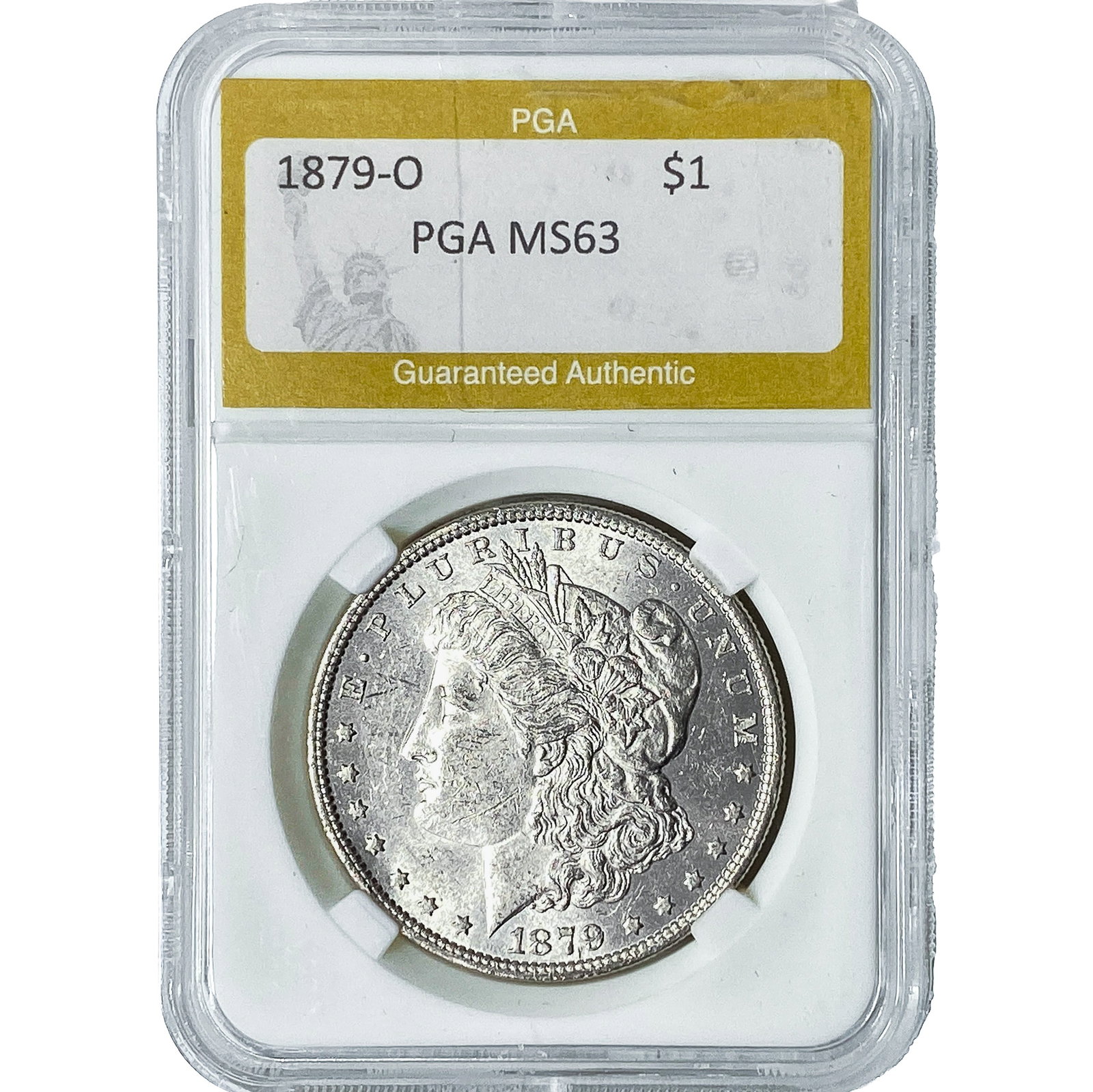 1879-O Morgan Silver Dollar PGA MS63: 1879-O Morgan Silver Dollar PGA MS63