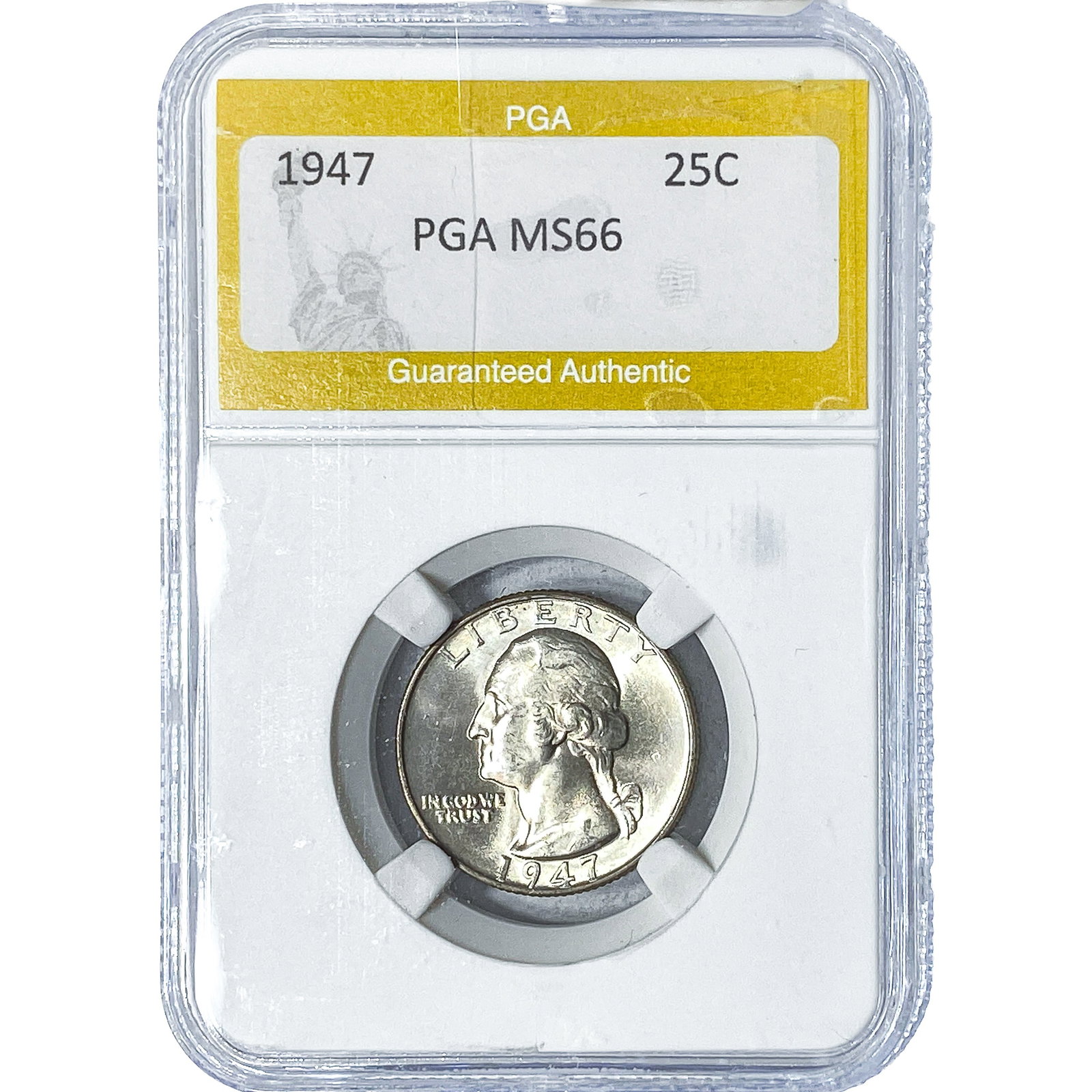 1947 Washington Silver Quarter PGA MS66: 1947 Washington Silver Quarter PGA MS66