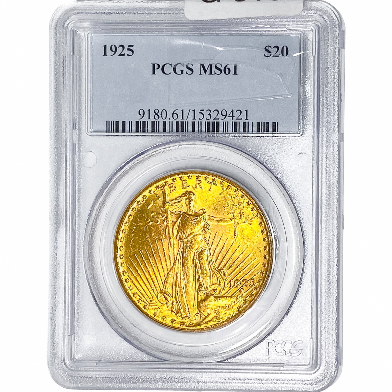 1925 $20 Gold Double Eagle PCGS MS61
