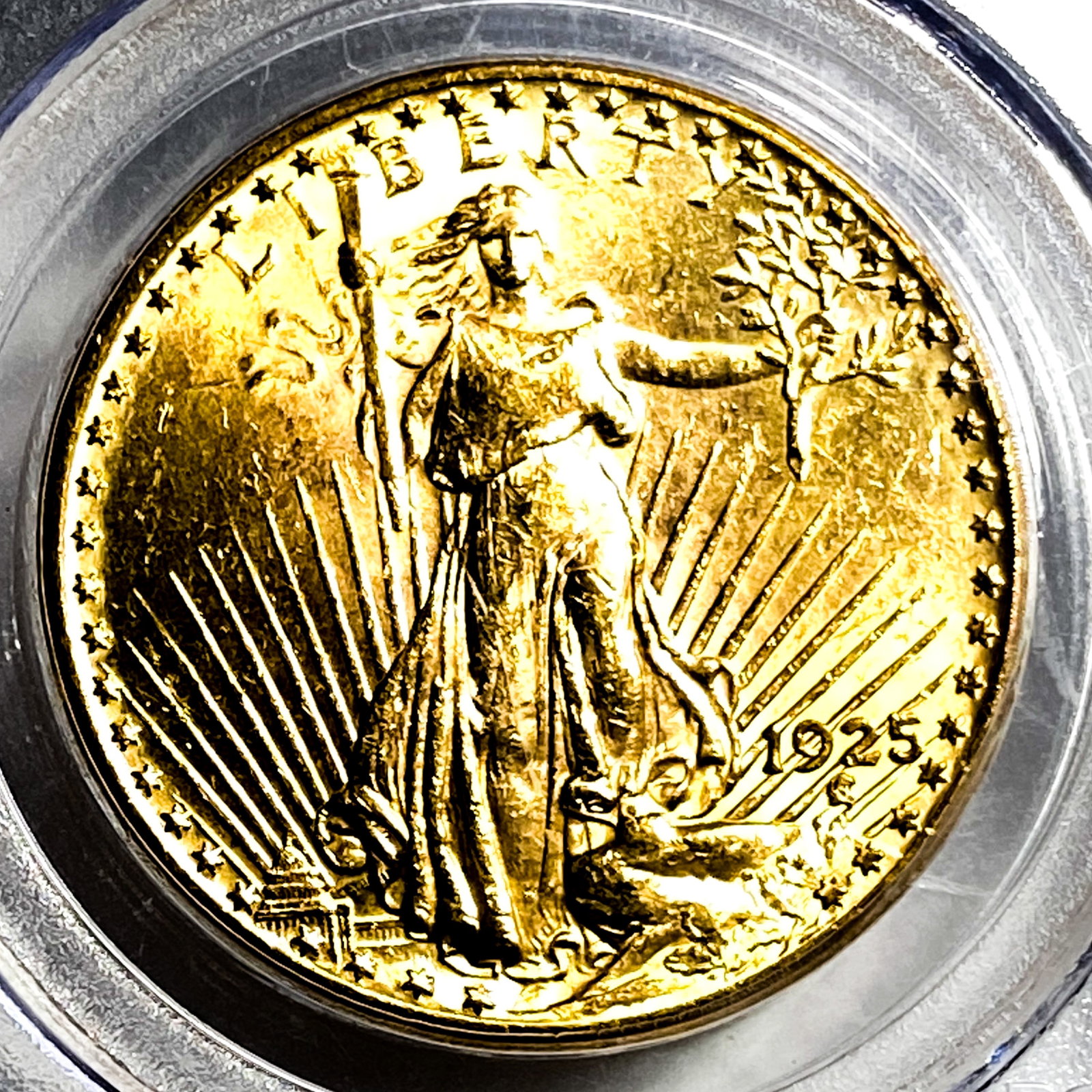 1925 $20 Gold Double Eagle PCGS MS61 - 3