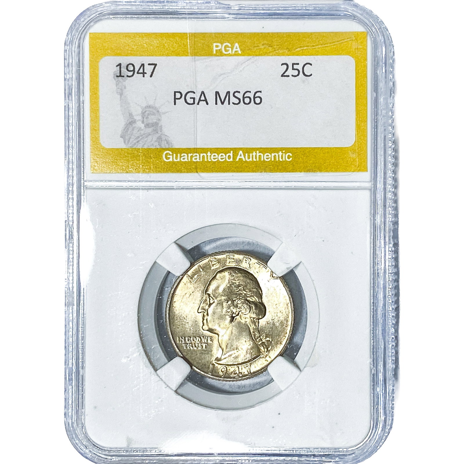 1947 Washington Silver Quarter PGA MS66: 1947 Washington Silver Quarter PGA MS66