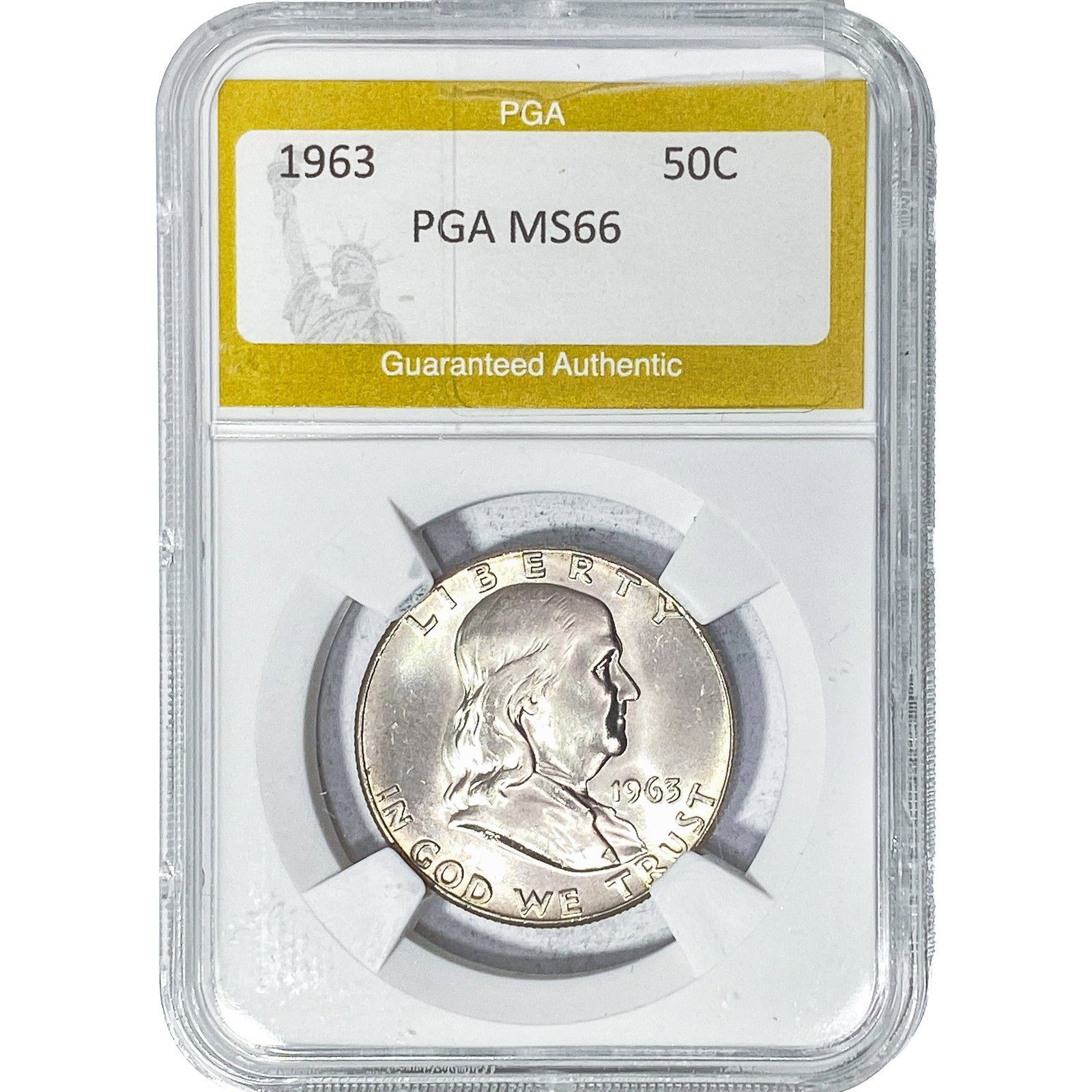 1963 Franklin Half Dollar PGA MS66 (1 of 2)