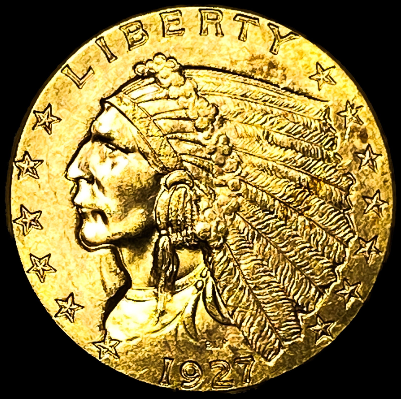 1927 $2.50 Gold Quarter Eagle: 1927 $2.50 Gold Quarter Eagle