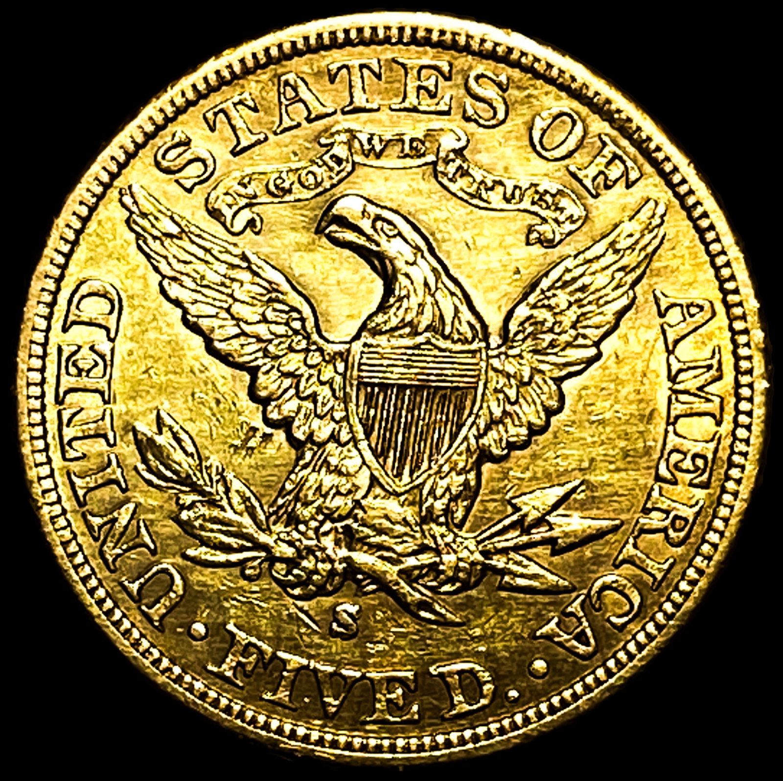1901-S $5 Gold Half Eagle - 2
