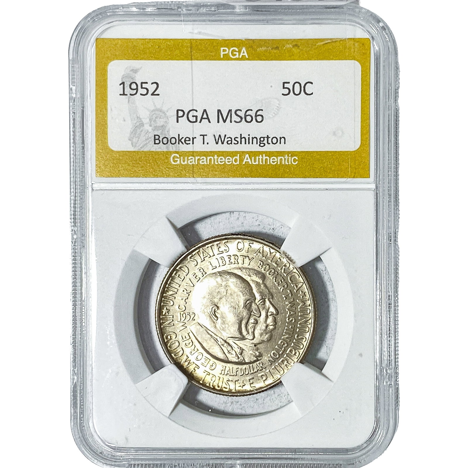 1952 Booker T Half Dollar PGA MS66 (1 of 2)