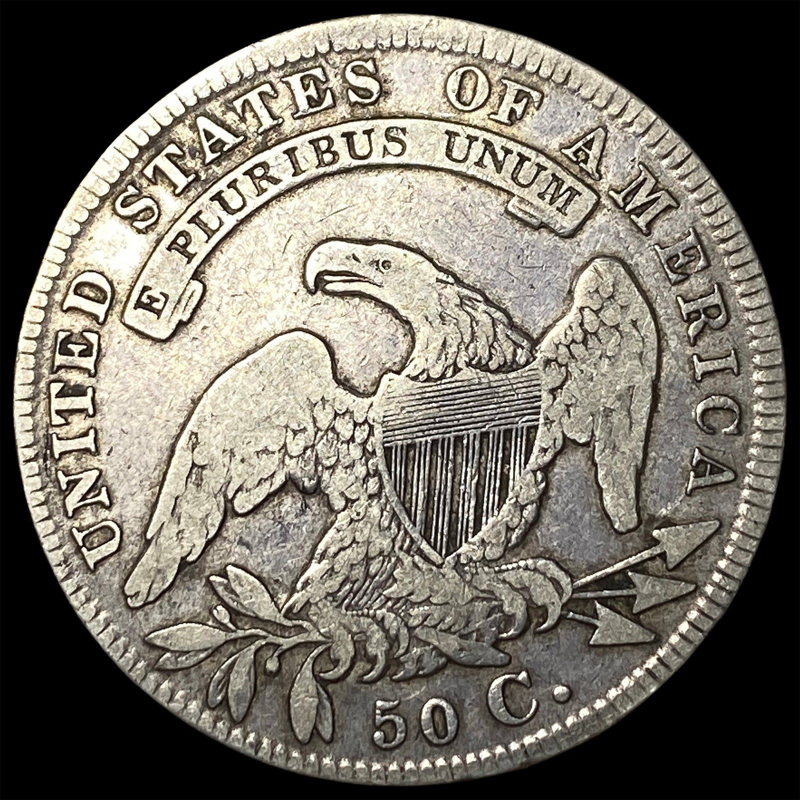 1834 Capped Bust Half Dollar LIGHTLY CIRCULATED - 2