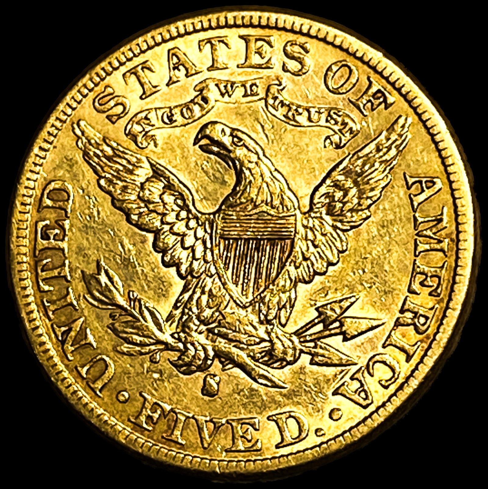1887-S $5 Gold Half Eagle - 2