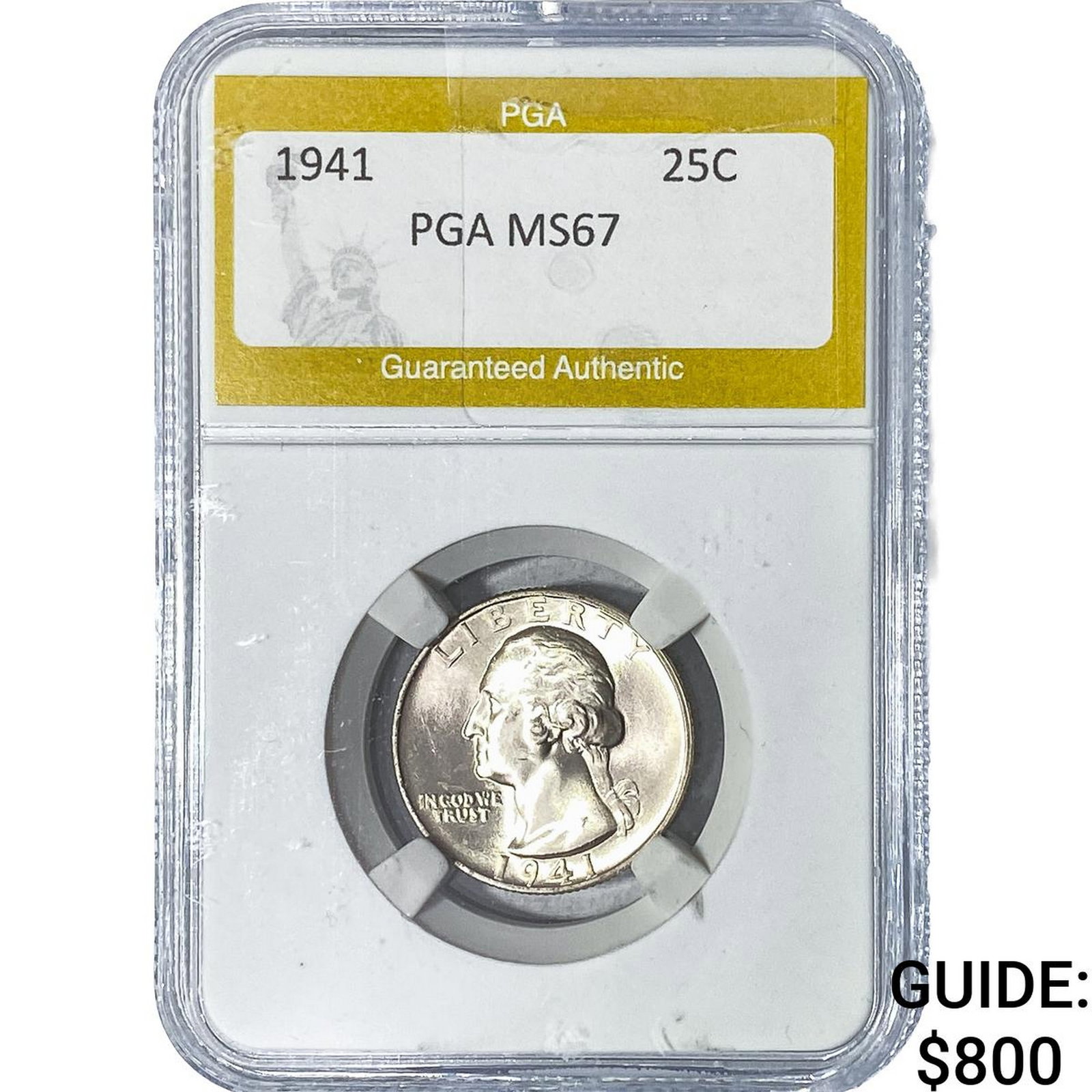 1941 Washington Silver Quarter PGA MS67 (1 of 2)