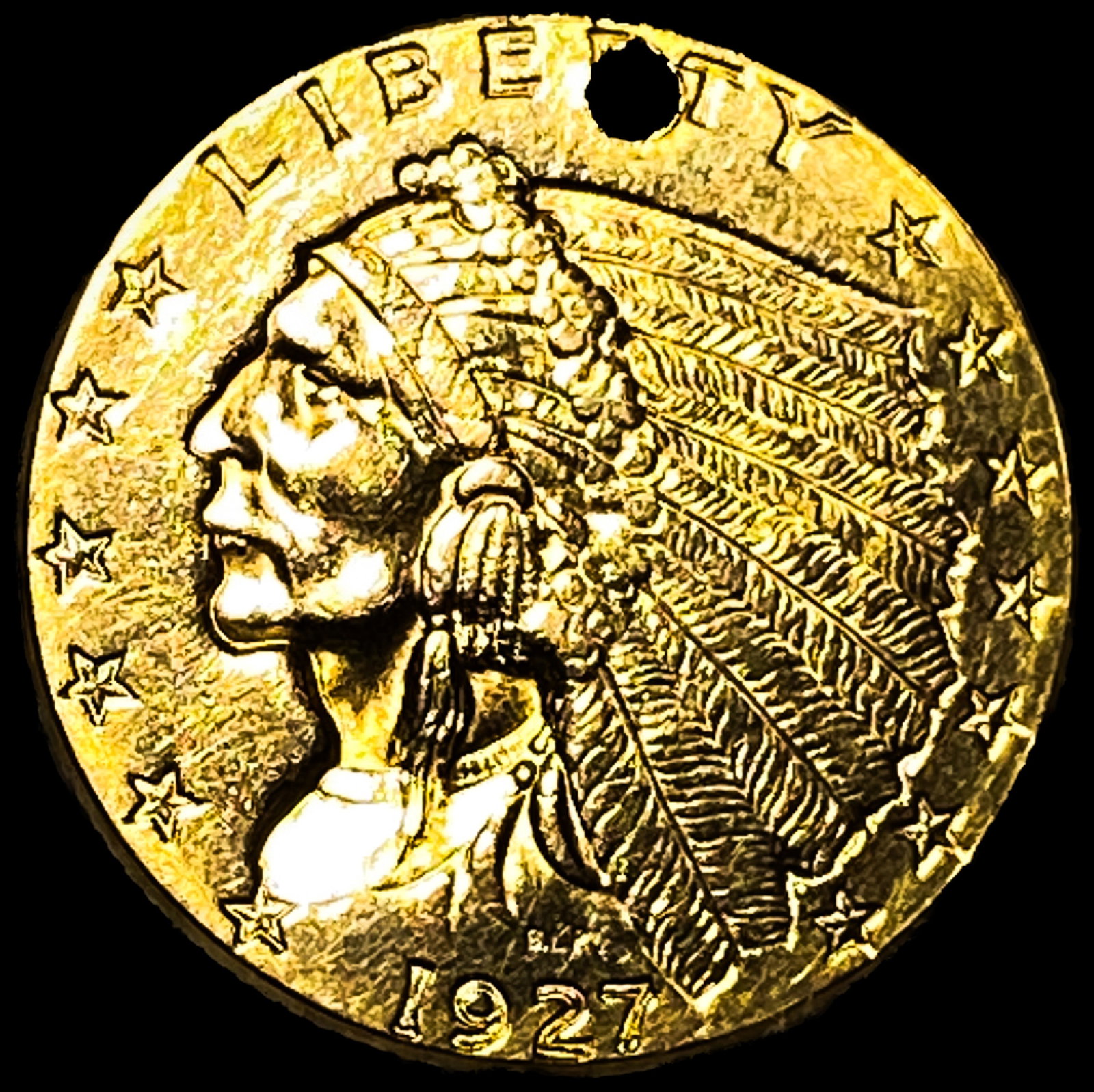 1927 $2.50 Gold Quarter Eagle (1 of 2)