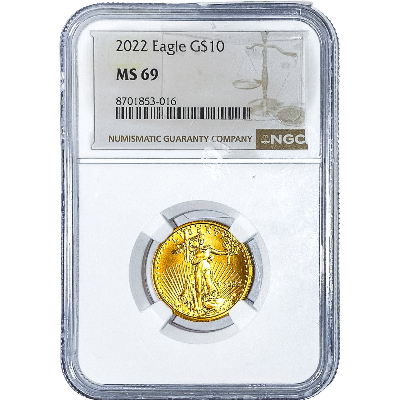 2022 $10 1/4oz Gold American Eagle NGC MS69 (1 of 4)