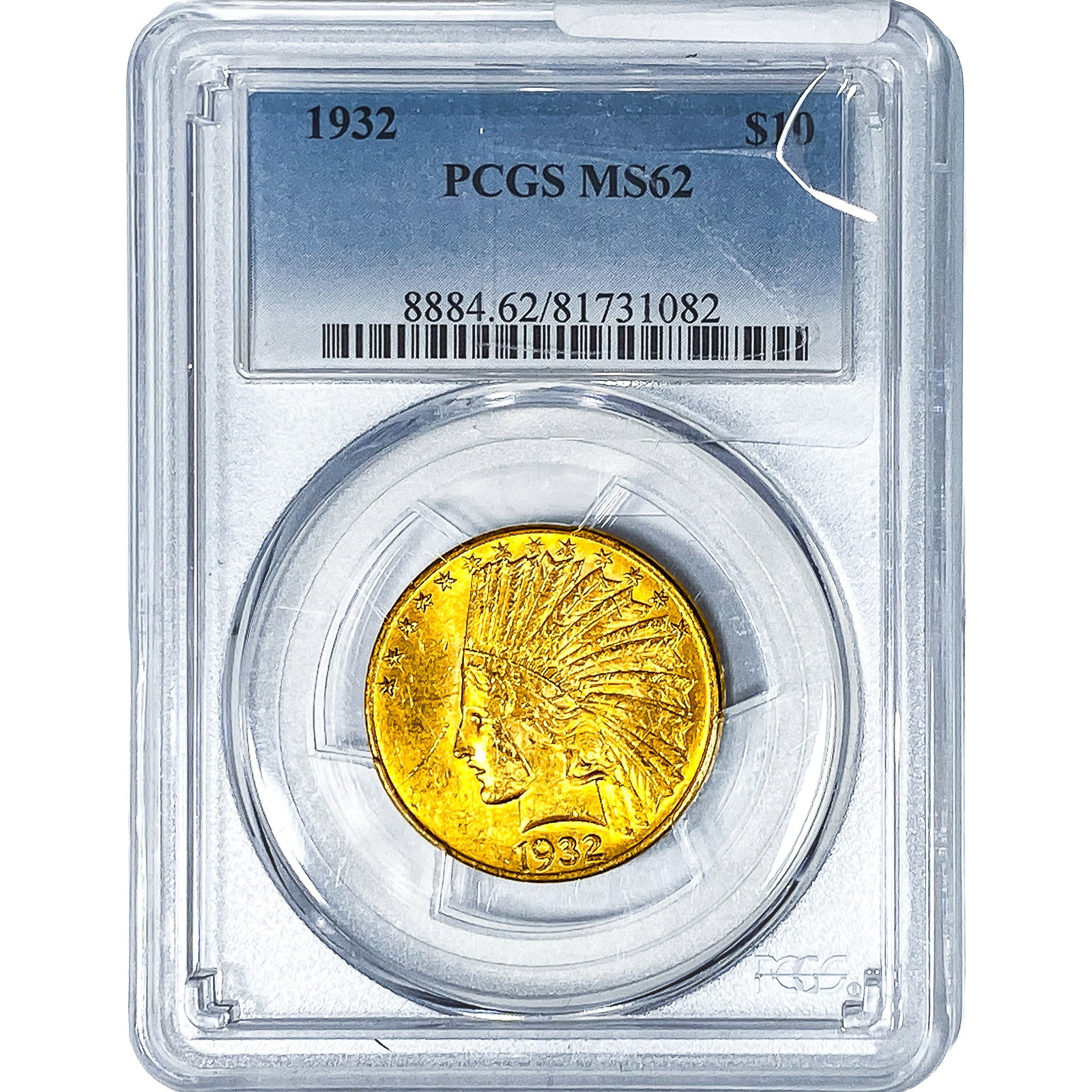 1932 $10 Gold Eagle PCGS MS62: 1932 $10 Gold Eagle PCGS MS62
