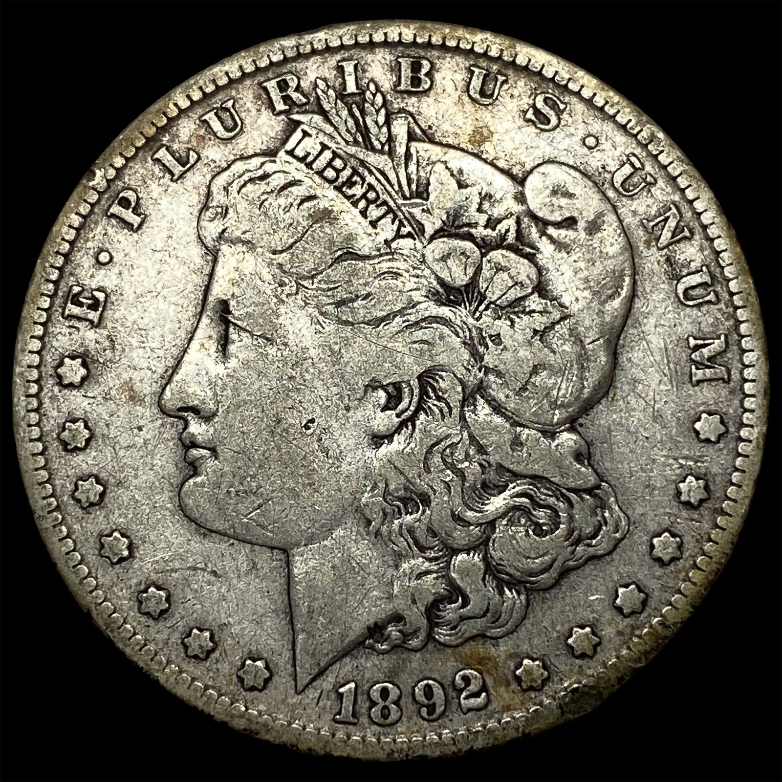 1892-S Silver Morgan Dollar LIGHTLY CIRCULATED: 1892-S Silver Morgan Dollar LIGHTLY CIRCULATED