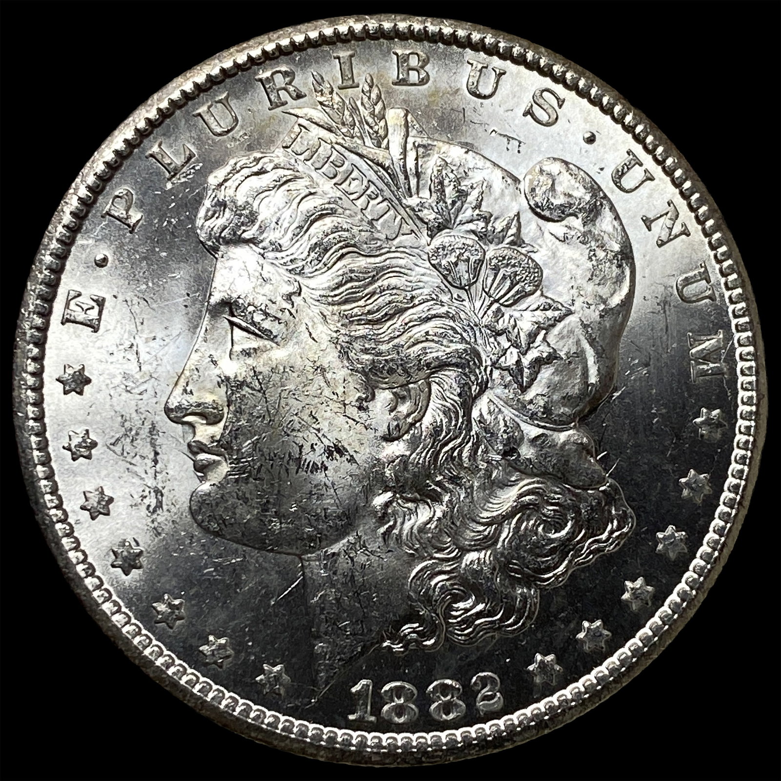 1882-CC Silver Morgan Dollar CHOICE BU: 1882-CC Silver Morgan Dollar CHOICE BU