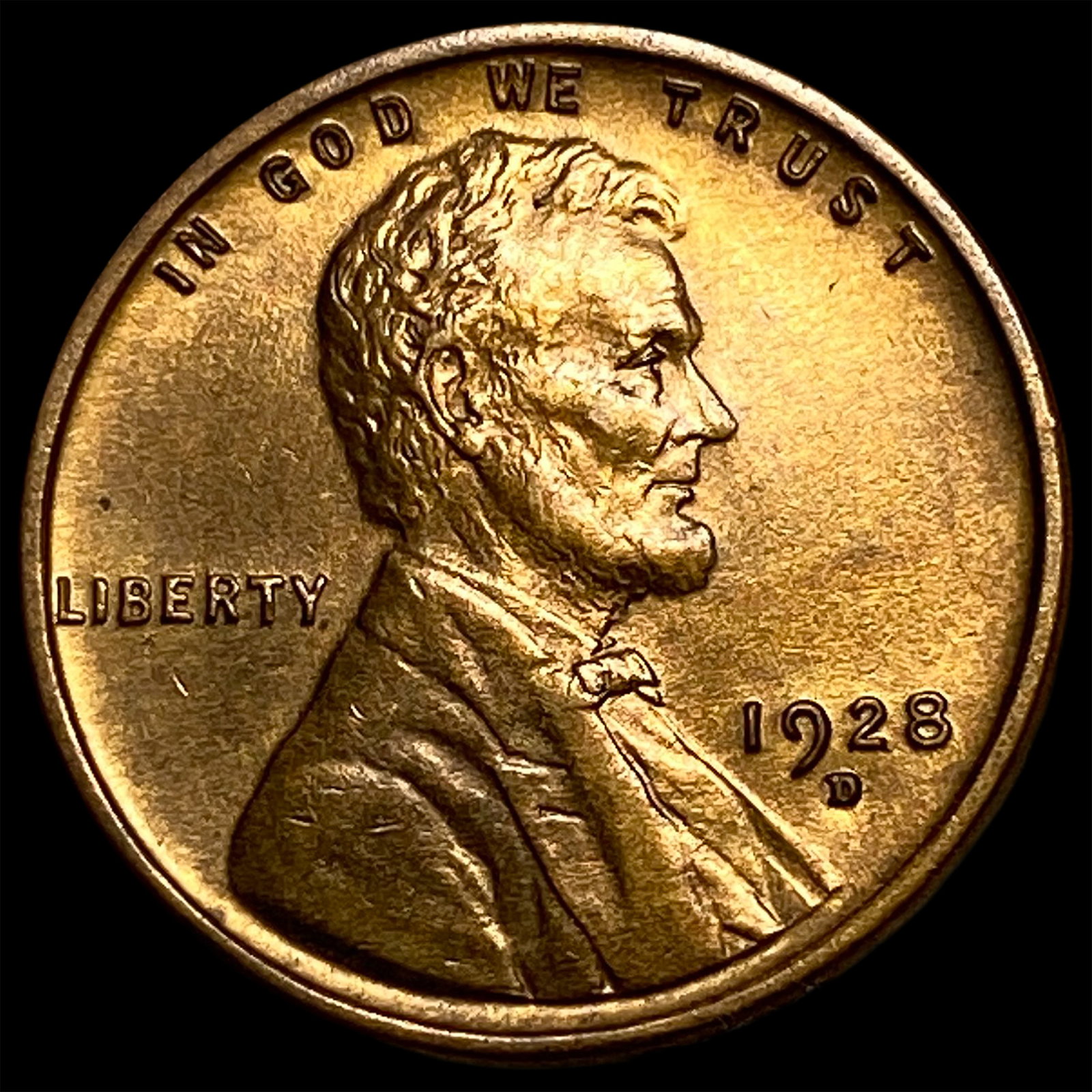 1928-D RD Lincoln Wheat Cent CHOICE BU: 1928-D RD Lincoln Wheat Cent CHOICE BU