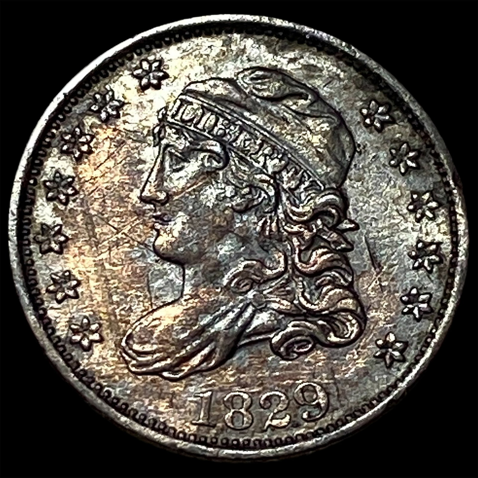 1829 Capped Bust Half Dime UNCIRCULATED: 1829 Capped Bust Half Dime UNCIRCULATED