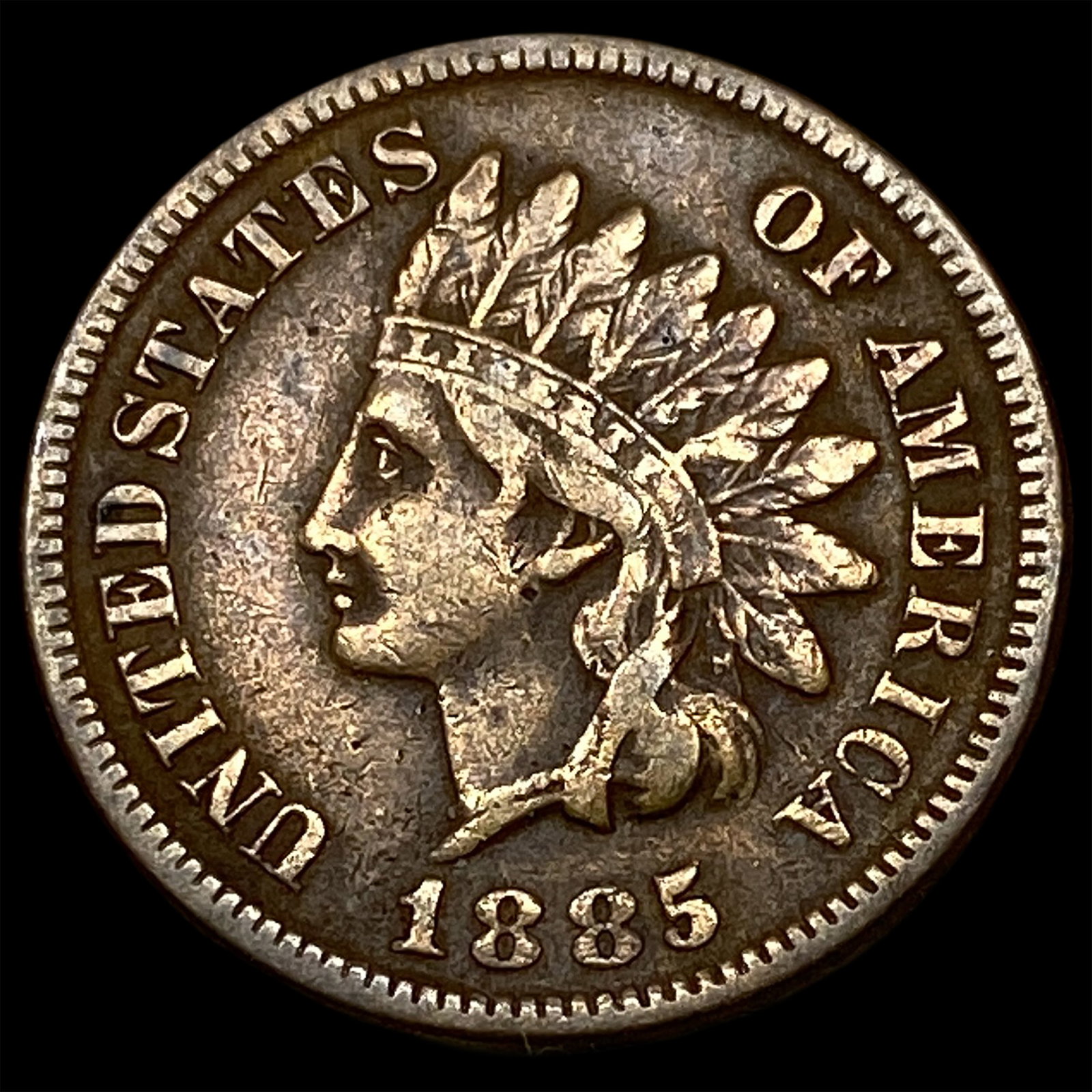 1885 Indian Head Cent CLOSELY UNCIRCULATED: 1885 Indian Head Cent CLOSELY UNCIRCULATED