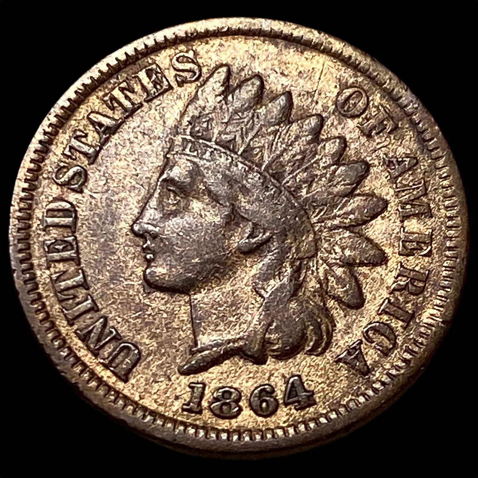 1864 Bronze Indian Head Cent CLOSELY UNCIRCULATED (1 of 2)