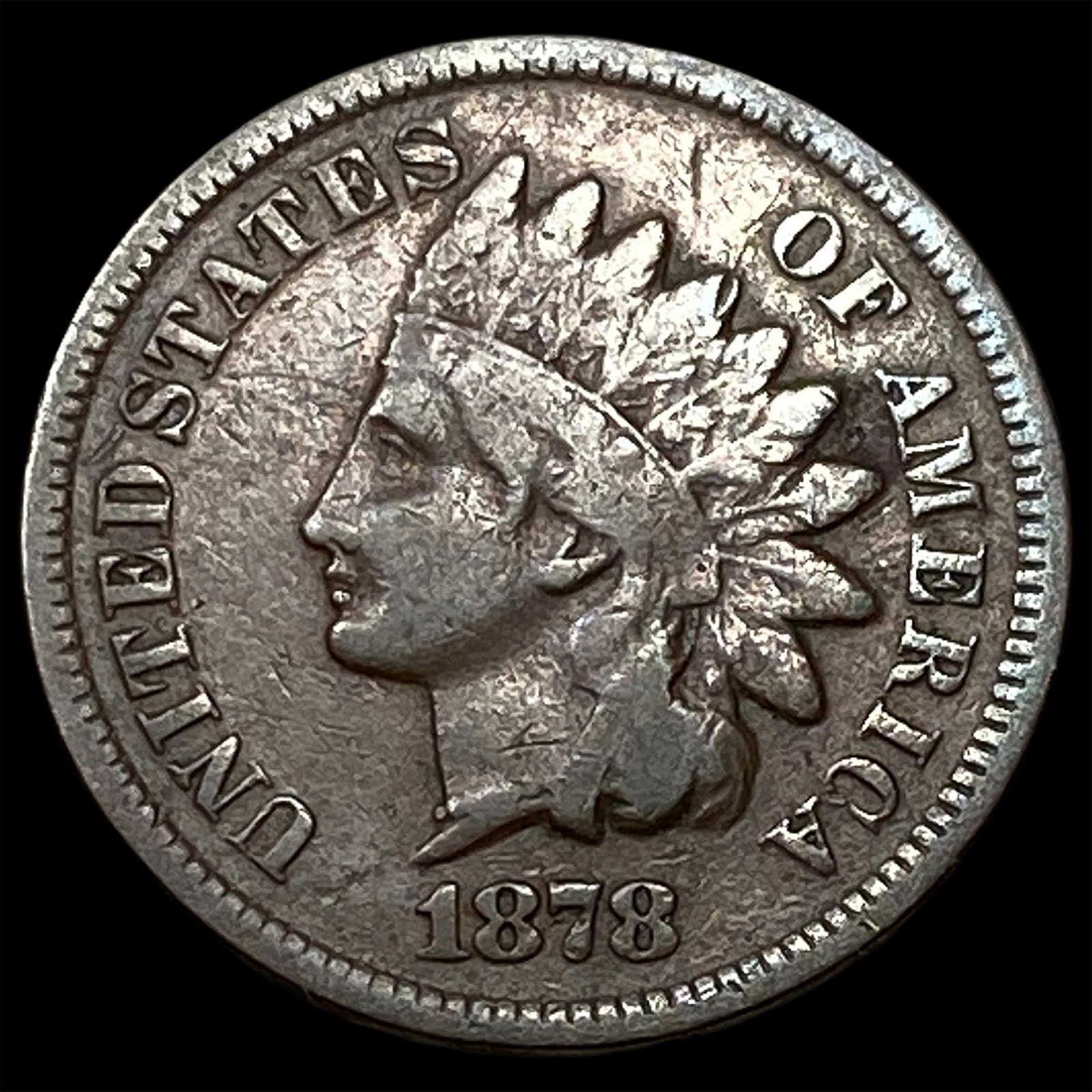 1878 Indian Head Cent NEARLY UNCIRCULATED: 1878 Indian Head Cent NEARLY UNCIRCULATED