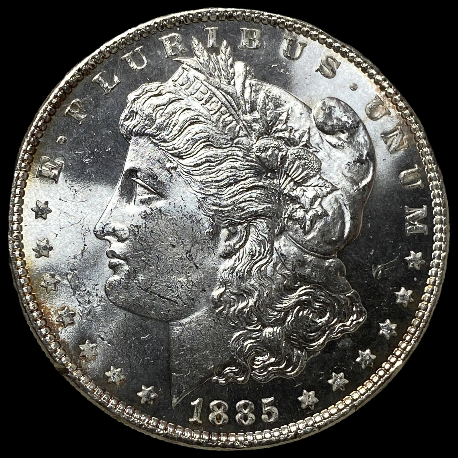 1885 Silver Morgan Dollar GEM BU: 1885 Silver Morgan Dollar GEM BU
