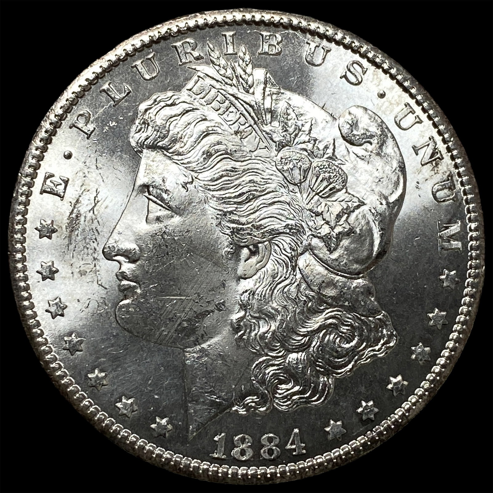1884-O Silver Morgan Dollar GEM BU: 1884-O Silver Morgan Dollar GEM BU