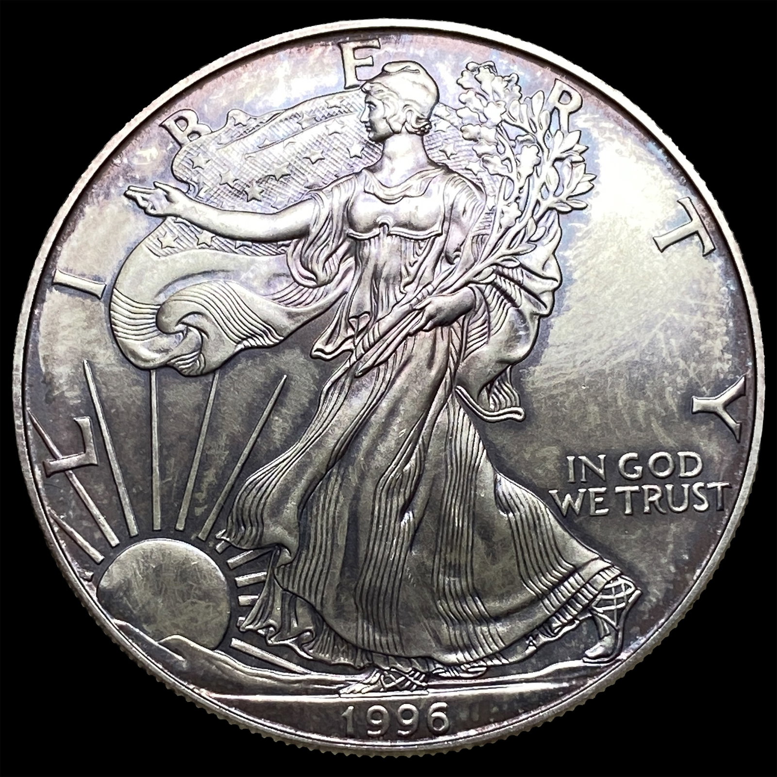 1996 1 oz Silver American Eagle $1 GEM BU (1 of 2)