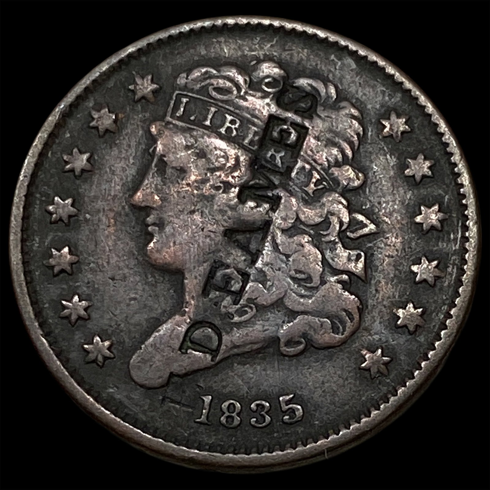 1835 Classic Head Half Cent HIGH GRADE: 1835 Classic Head Half Cent HIGH GRADE
