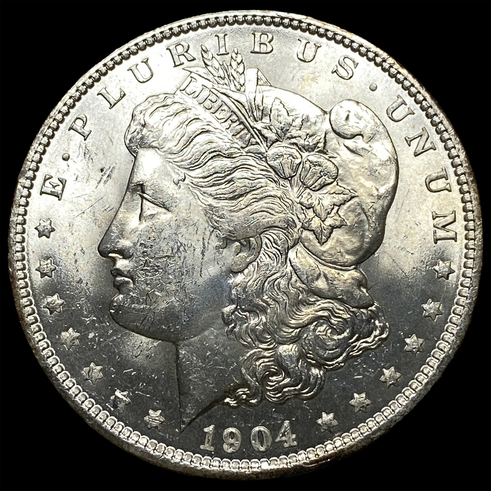 1904-O Silver Morgan Dollar GEM BU: 1904-O Silver Morgan Dollar GEM BU
