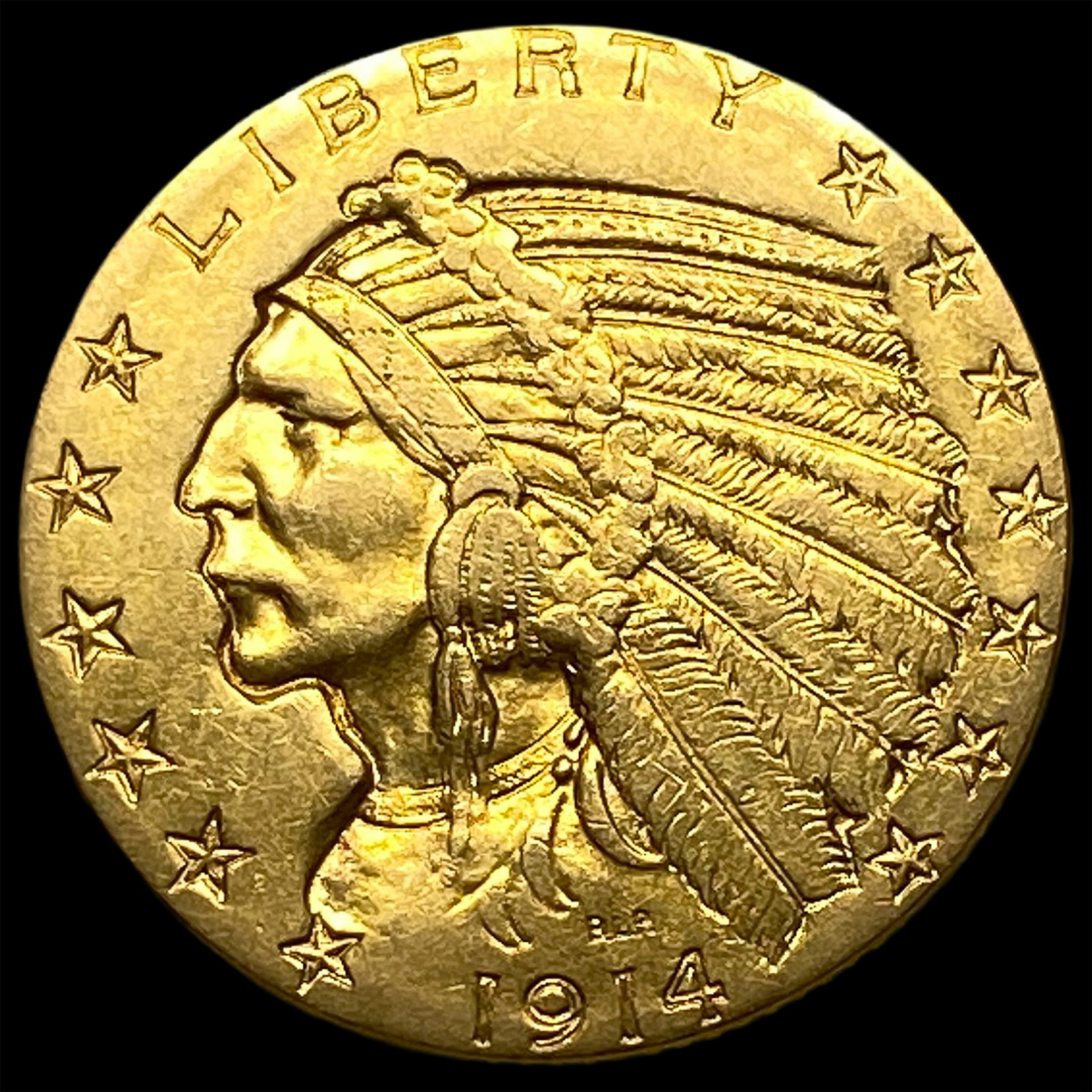 1914 Indian Head Half Eagle $5 Gold CHOICE BU: 1914 Indian Head Half Eagle $5 Gold CHOICE BU