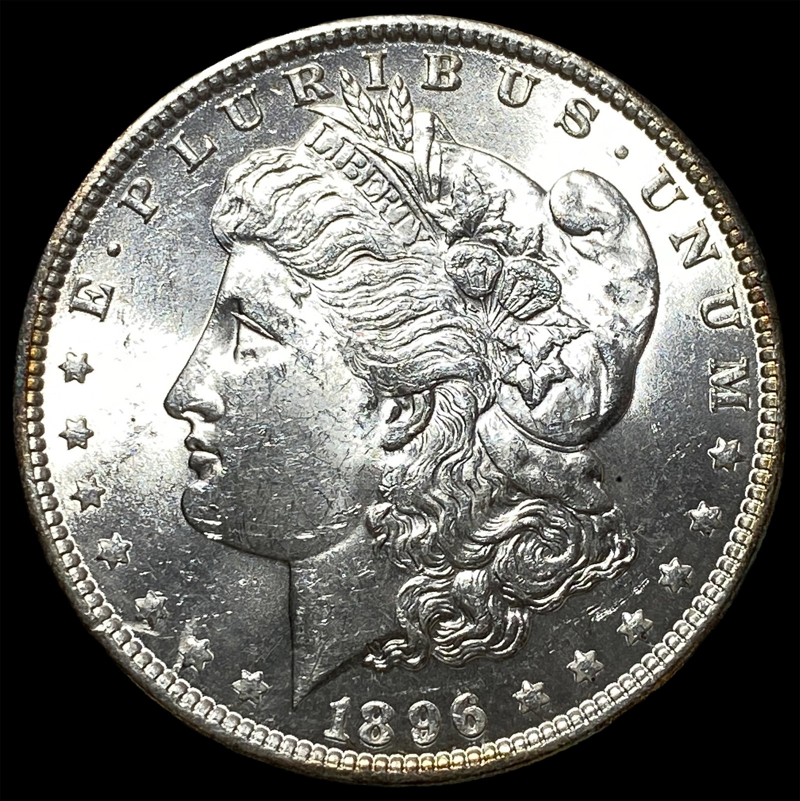 1896 Silver Morgan Dollar GEM BU: 1896 Silver Morgan Dollar GEM BU