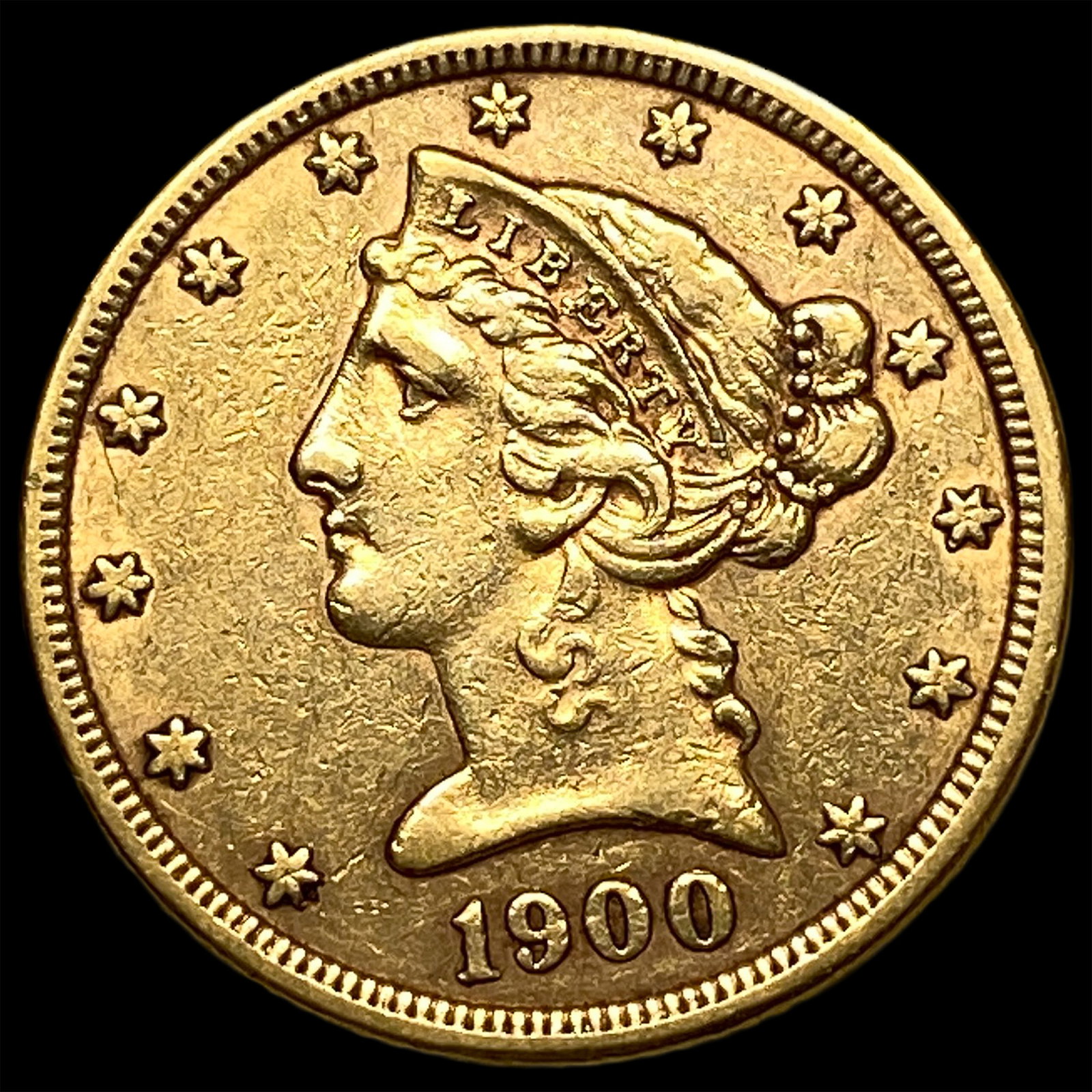1900 Liberty Head Half Eagle $5 Gold UNCIRCULATED (1 of 2)