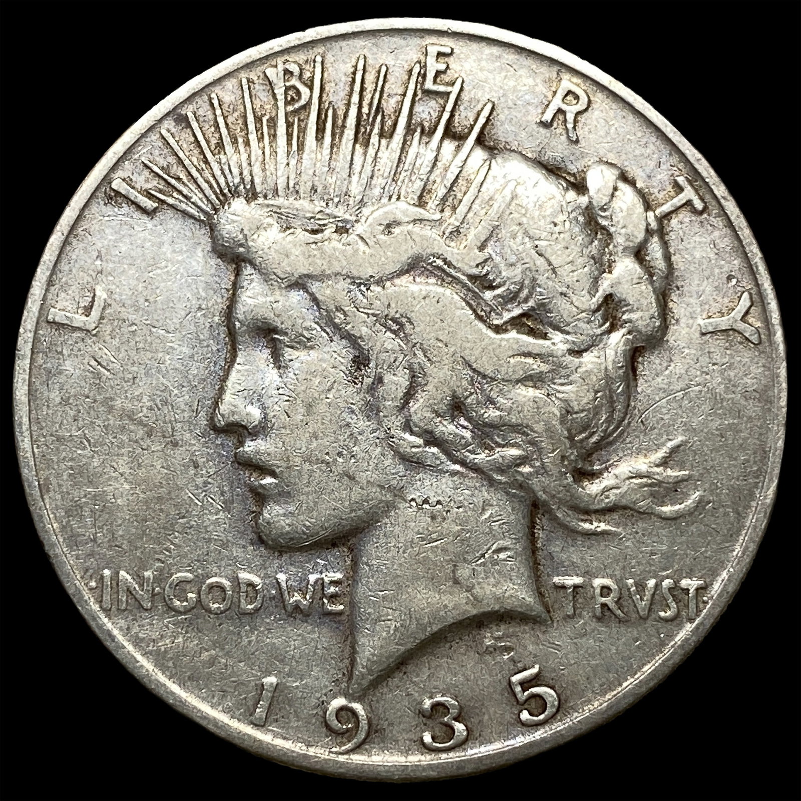 1935-S Silver Peace Dollar LIGHTLY CIRCULATED: 1935-S Silver Peace Dollar LIGHTLY CIRCULATED