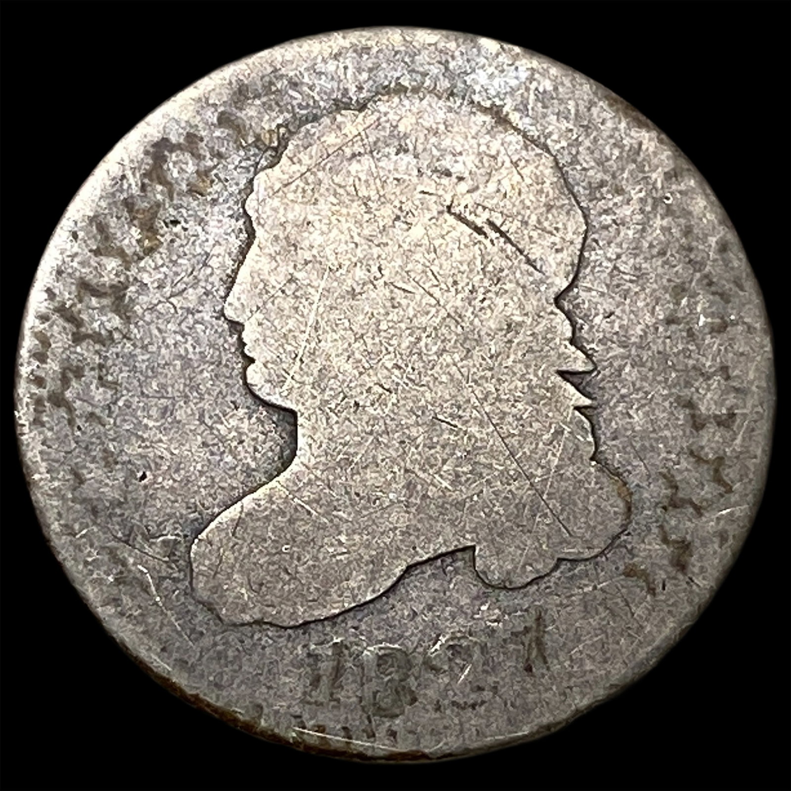 1821 Capped Bust Half Dollar NICELY CIRCULATED (1 of 2)