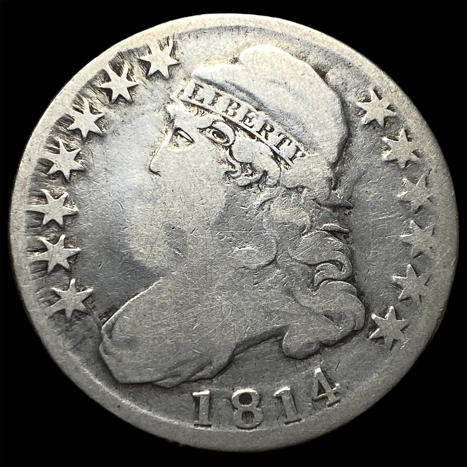 1814 Capped Bust Half Dollar NICELY CIRCULATED (1 of 2)