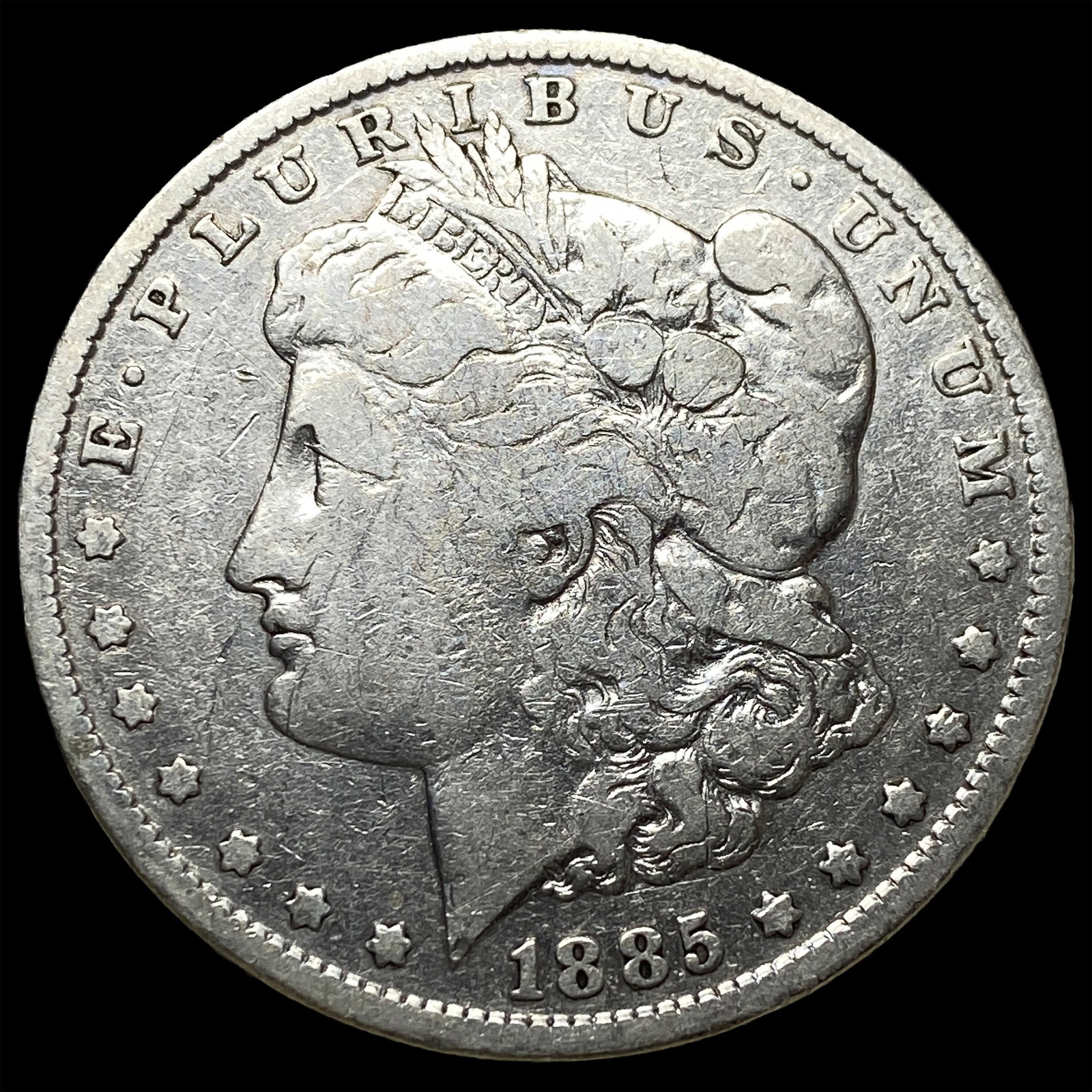1885 Silver Morgan Dollar NEARLY UNCIRCULATED: 1885 Silver Morgan Dollar NEARLY UNCIRCULATED
