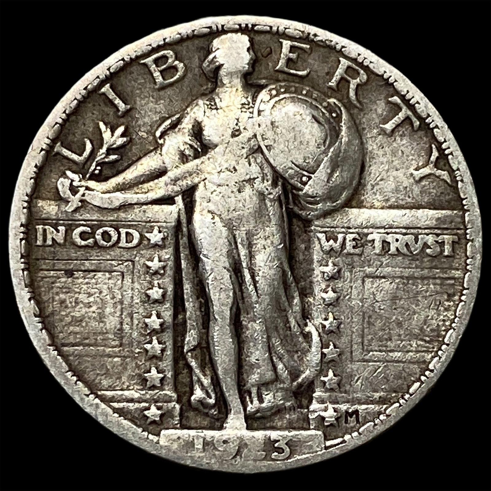 1923 Standing Liberty Quarter NEARLY UNCIRCULATED: 1923 Standing Liberty Quarter NEARLY UNCIRCULATED