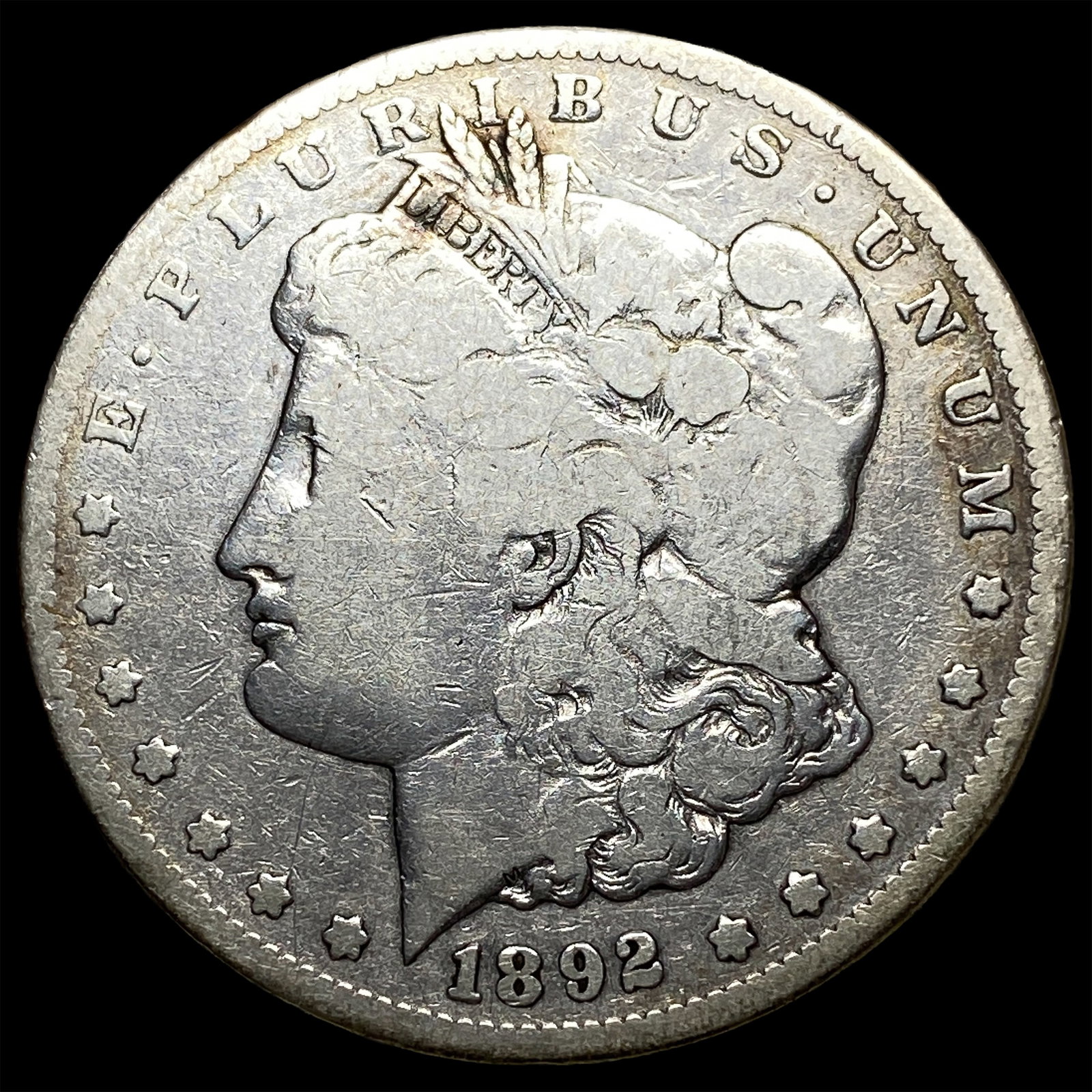 1892-CC Silver Morgan Dollar LIGHTLY CIRCULATED: 1892-CC Silver Morgan Dollar LIGHTLY CIRCULATED