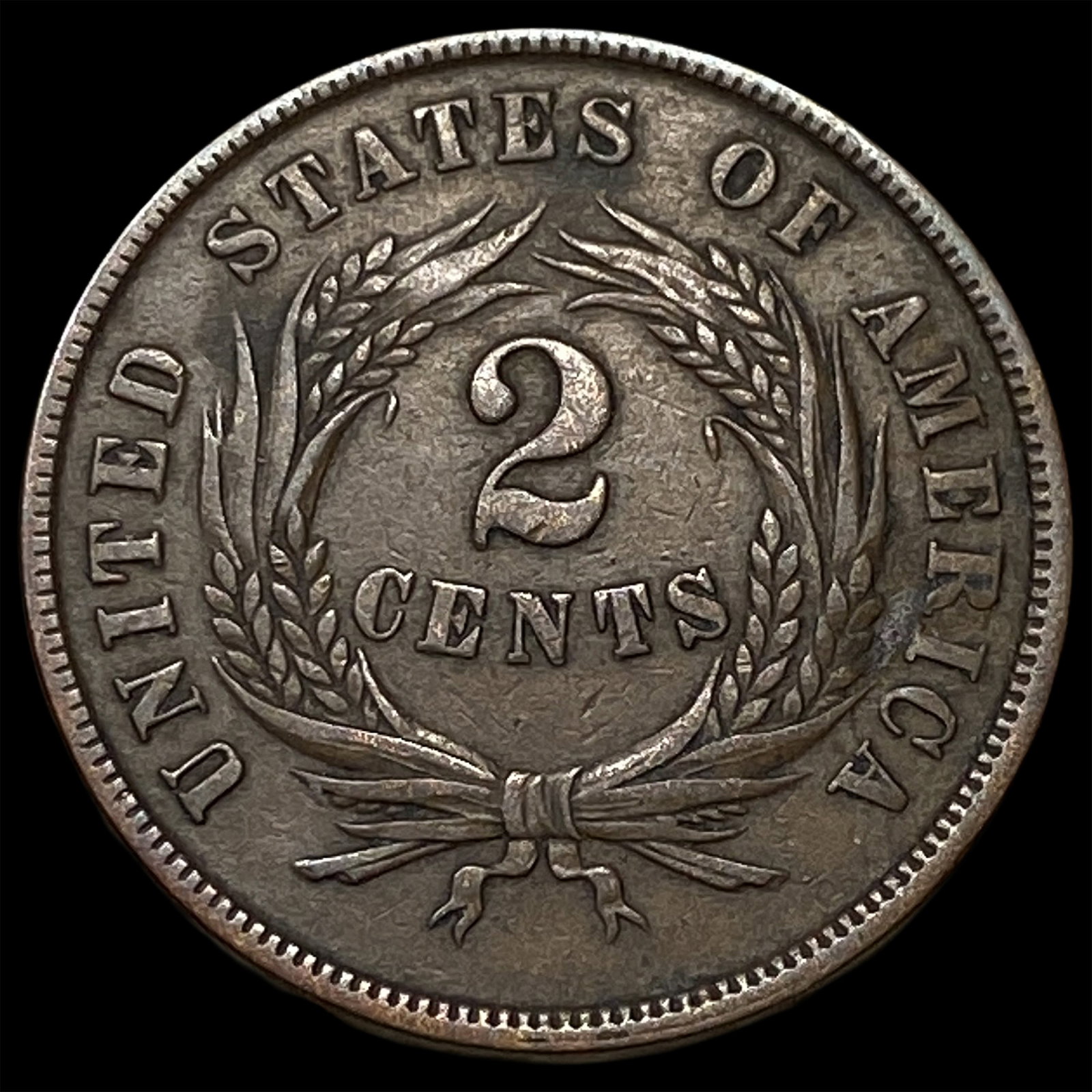 1865 Two-Cent Piece CLOSELY UNCIRCULATED - 2