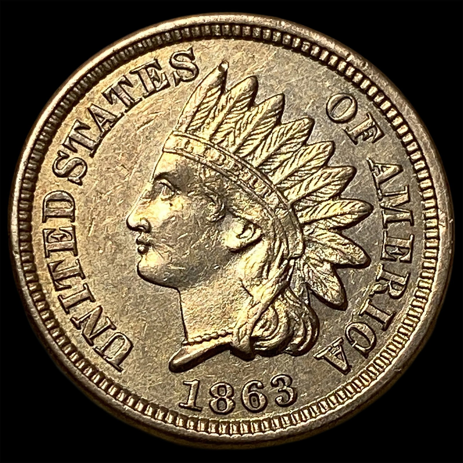 1863 Indian Head Cent CHOICE BU: 1863 Indian Head Cent CHOICE BU