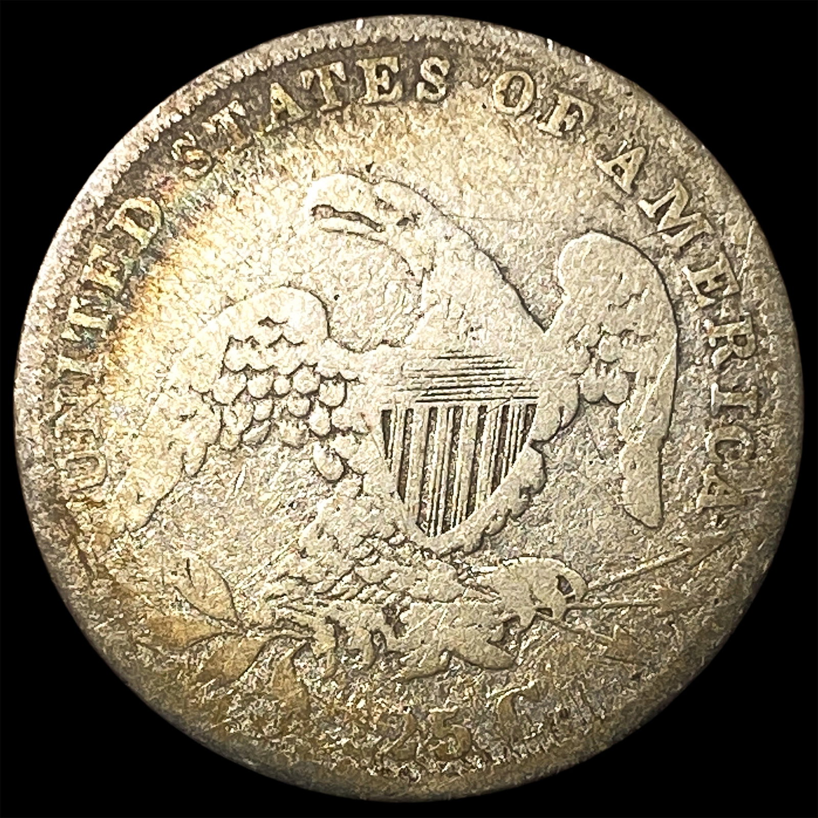 1835 Capped Bust Quarter NICELY CIRCULATED - 2